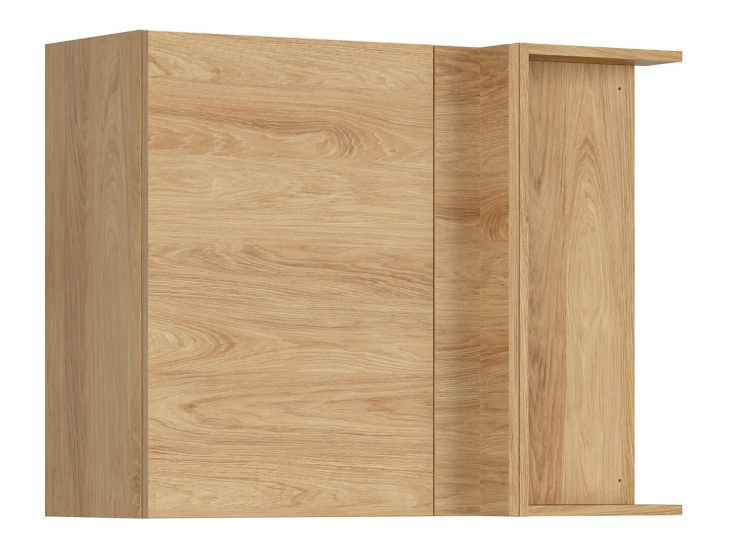 Modularna kotna stenska omarica Amper Oak 157