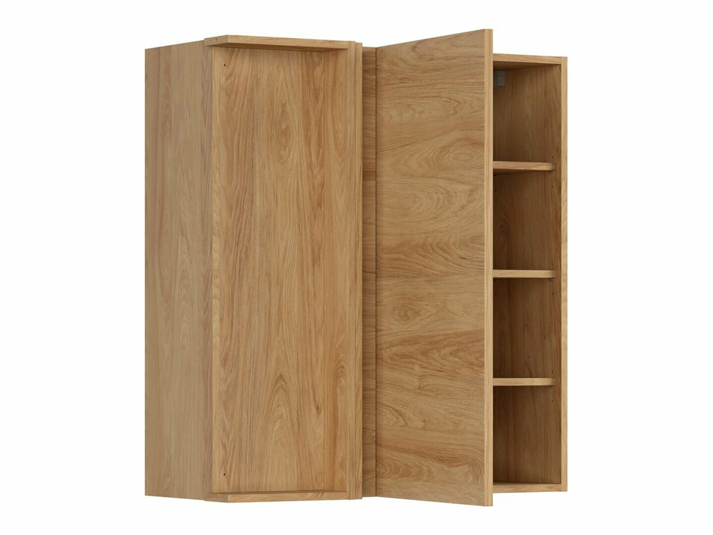 Modularna kotna stenska omarica Amper Oak 158