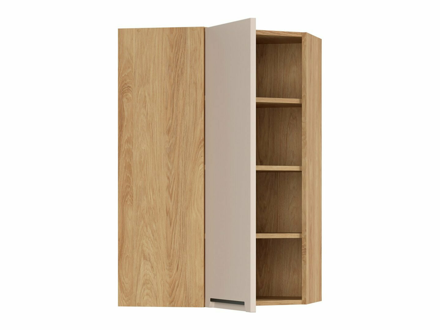 Modularna kotna stenska omarica Riso Beige 162