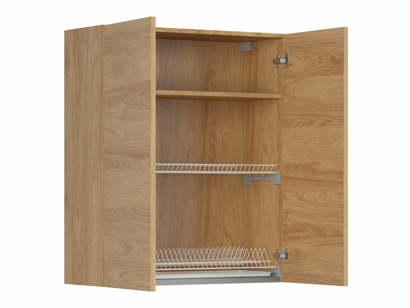 Modularna stenska omarica s stojalom za posodo Amper Oak 154