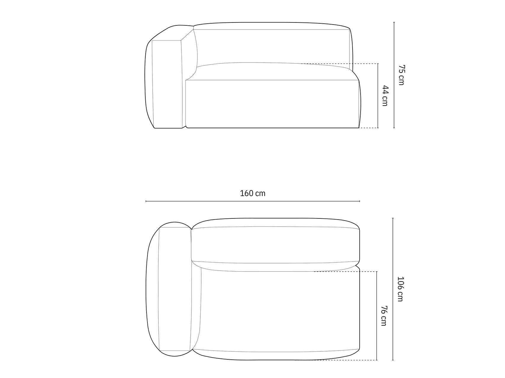 Modularni fotelj Sorcoro 111 (Boston Ocean)