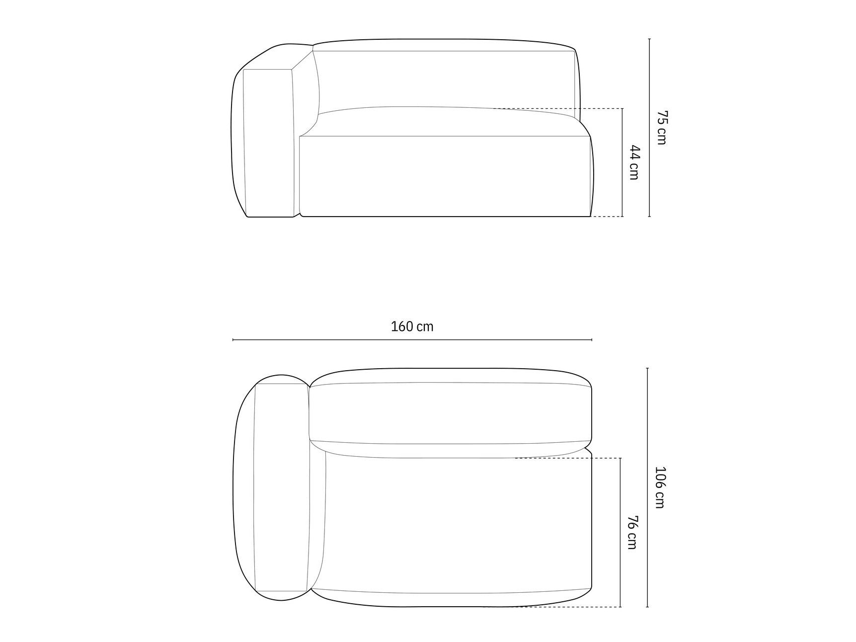 Modularni fotelj Sorcoro 111 (Boston Trufa)