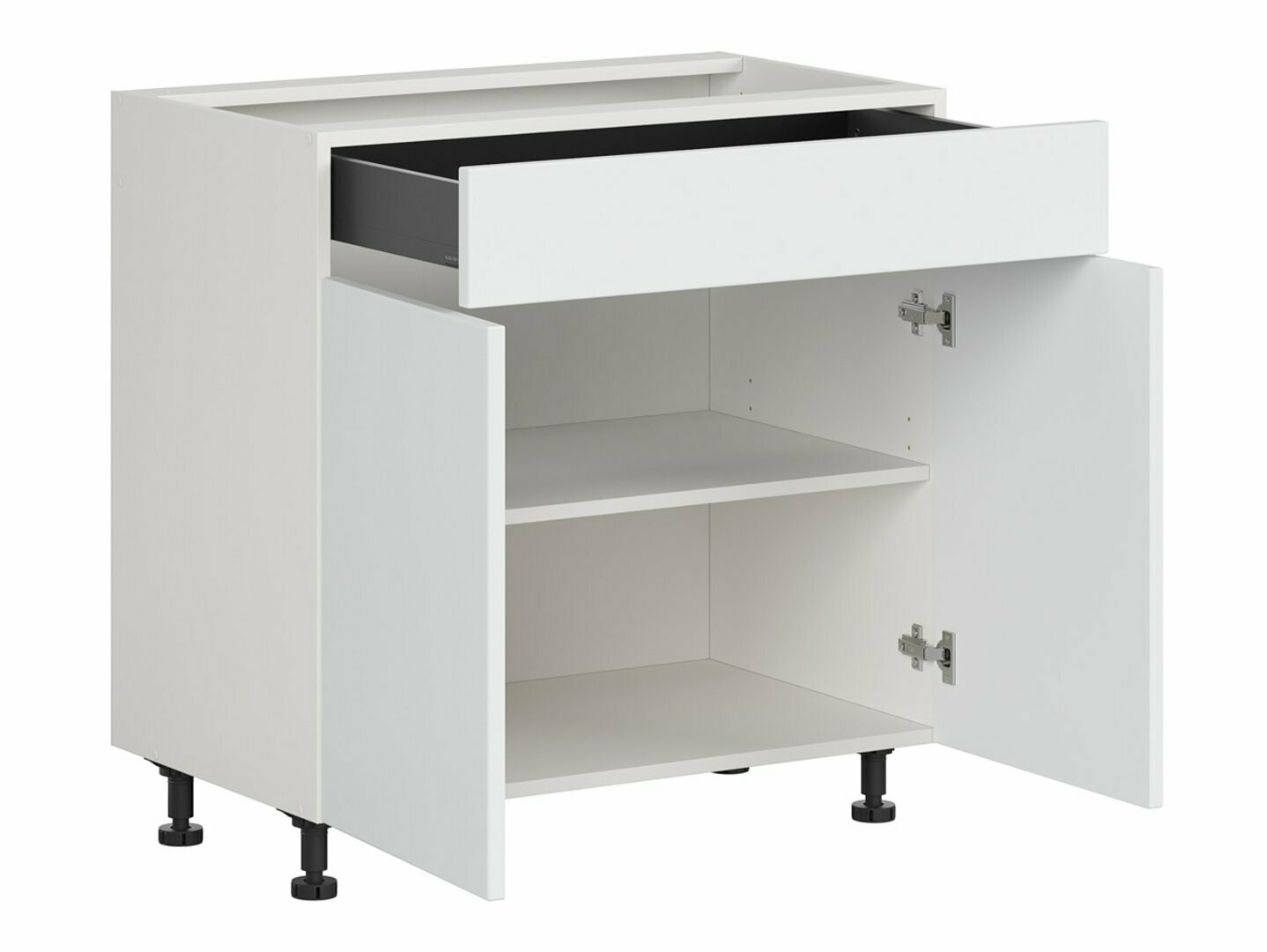 Modularna omarica s predalom in vrati Top White 106