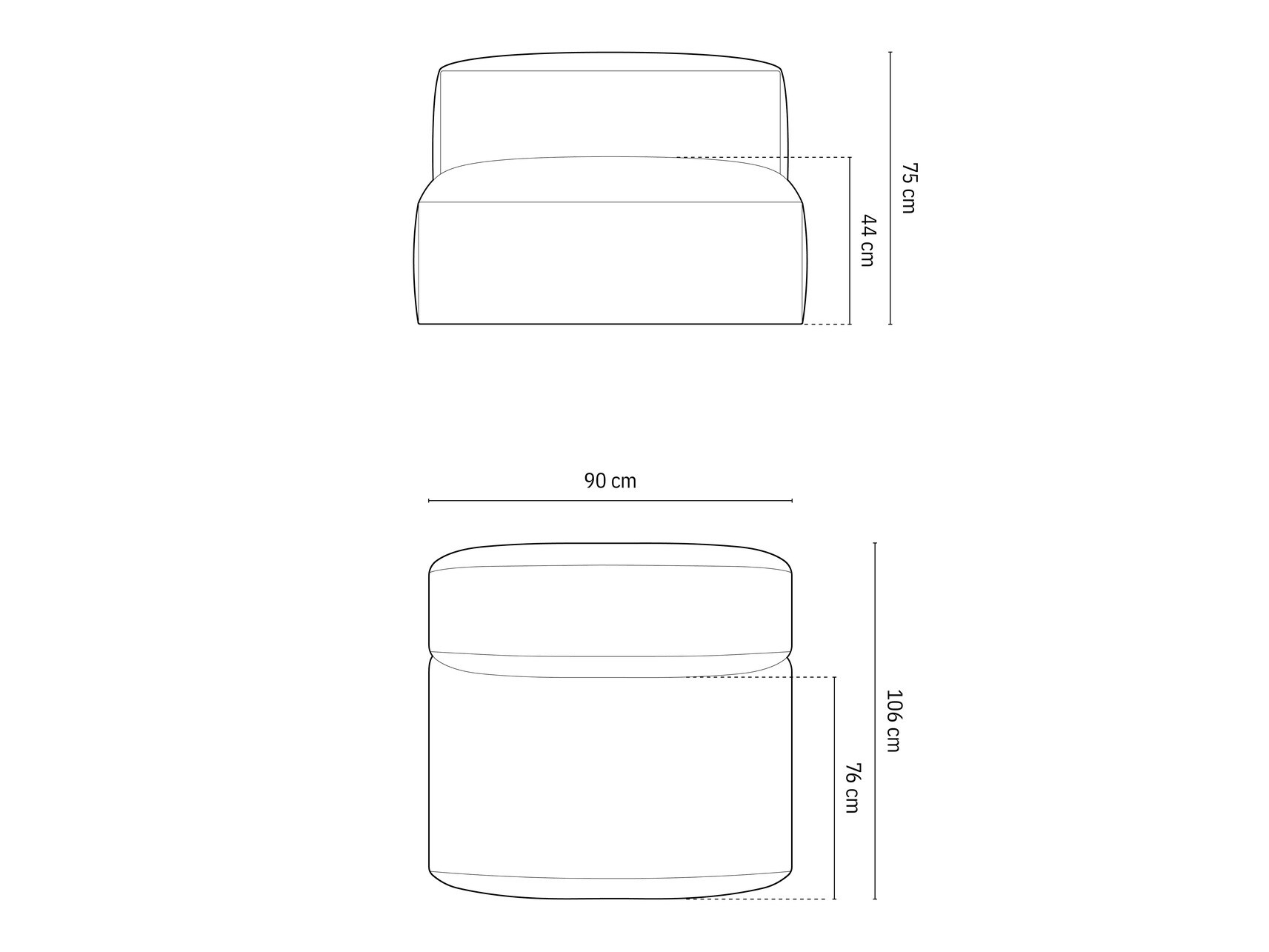 Modularni fotelj Sorcoro 112 (Boston Ocean)