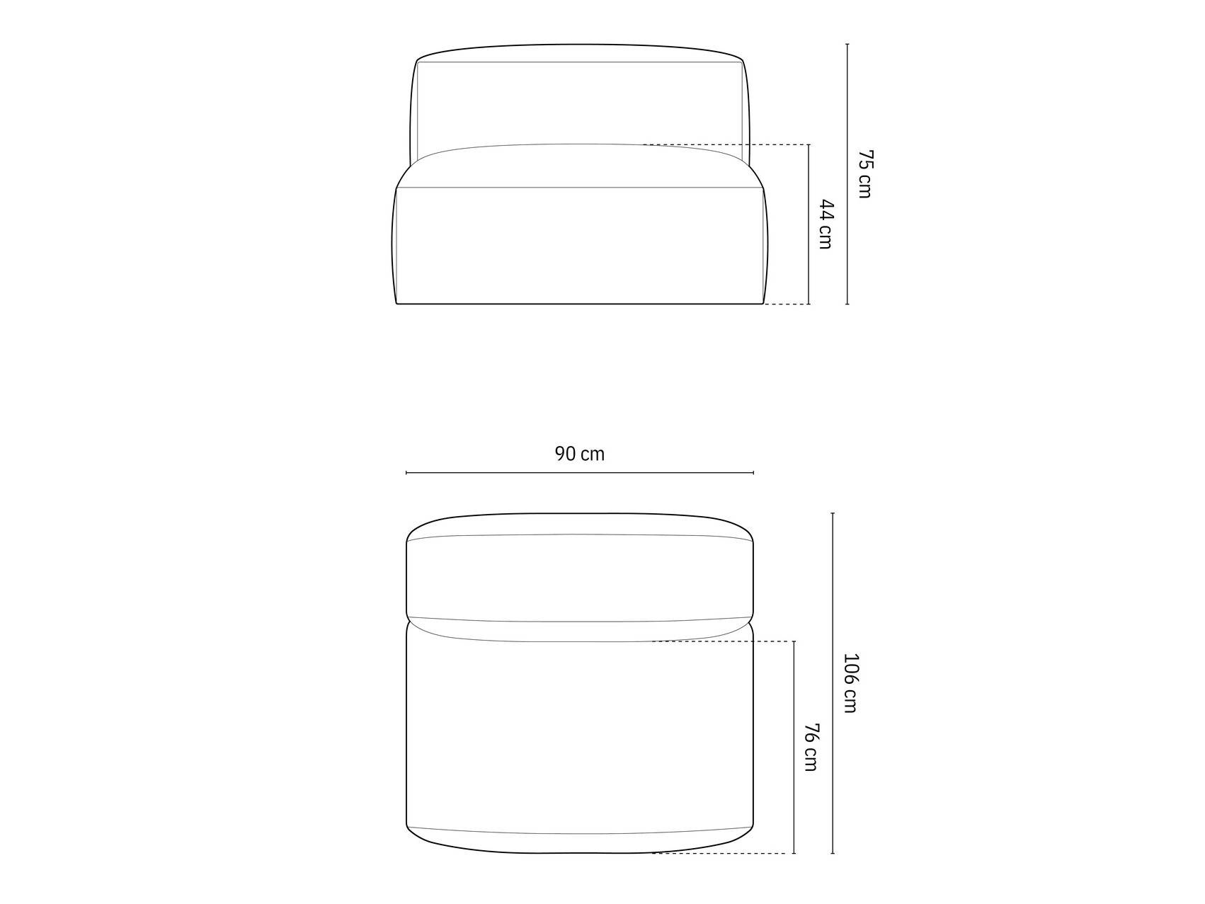 Modularni fotelj Sorcoro 112 (Vogue 01)