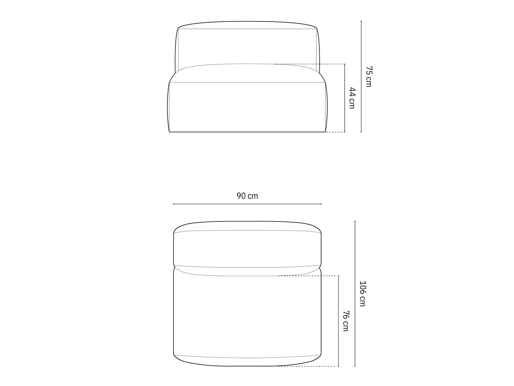 Modularni fotelj Sorcoro 112 (Vogue 11)