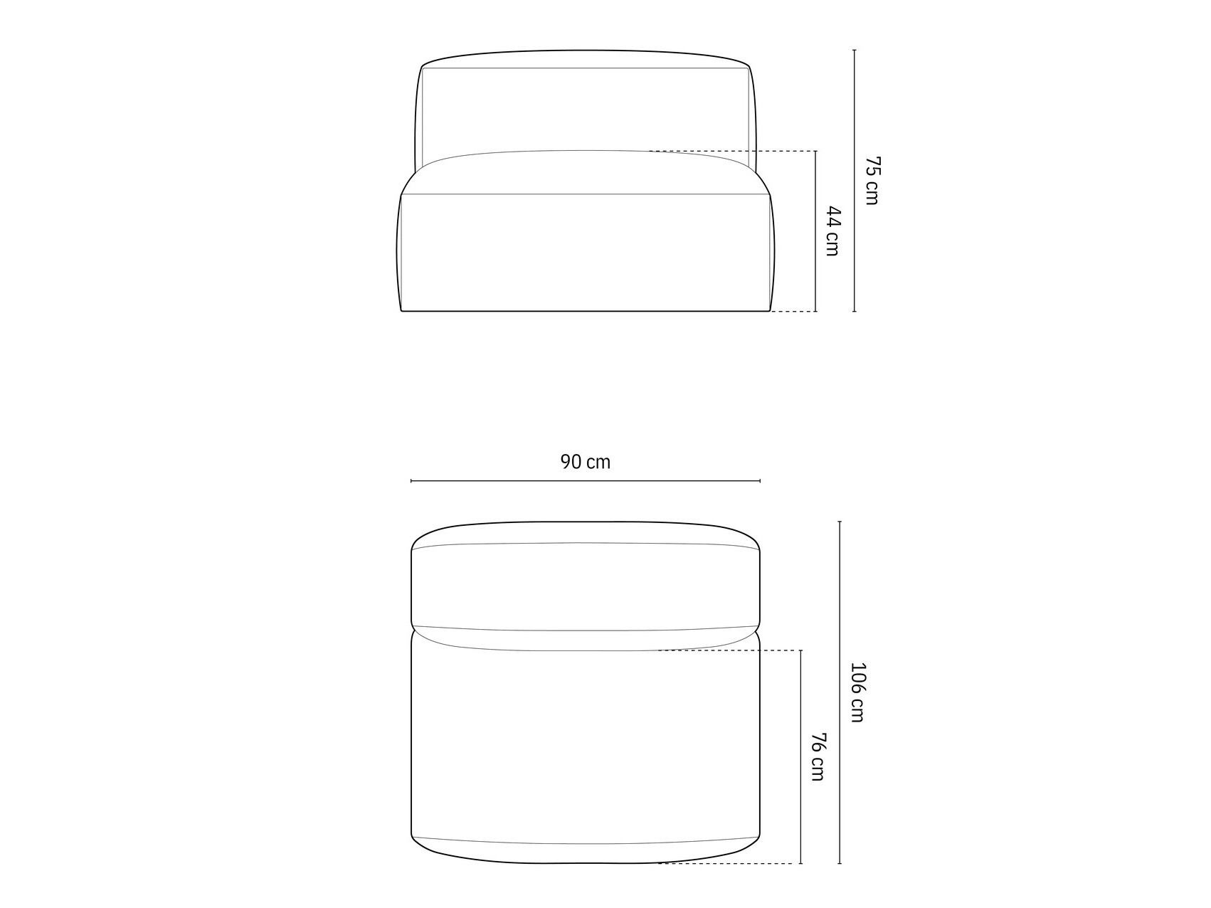 Modularni fotelj Sorcoro 112 (Vogue 12)