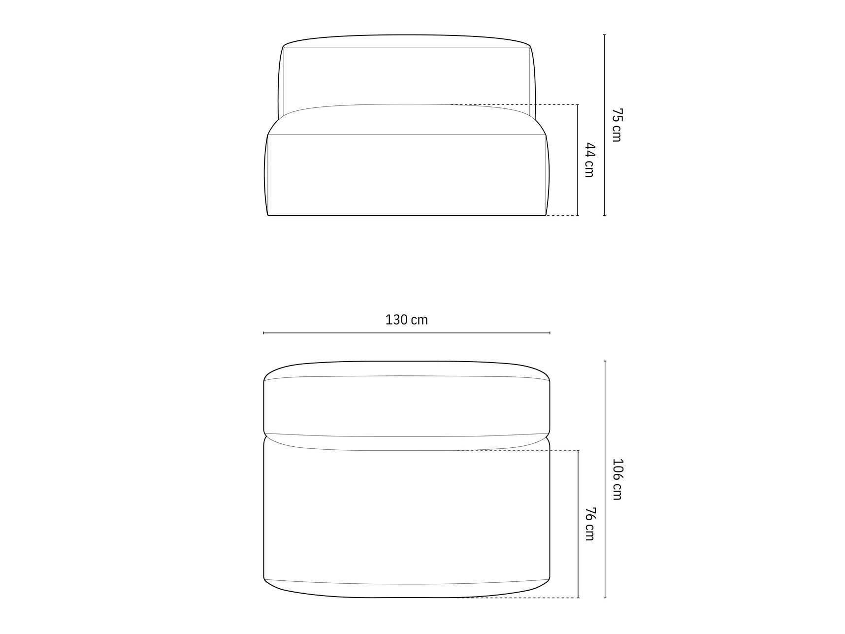 Modularni fotelj Sorcoro 113 (Boston Trufa)