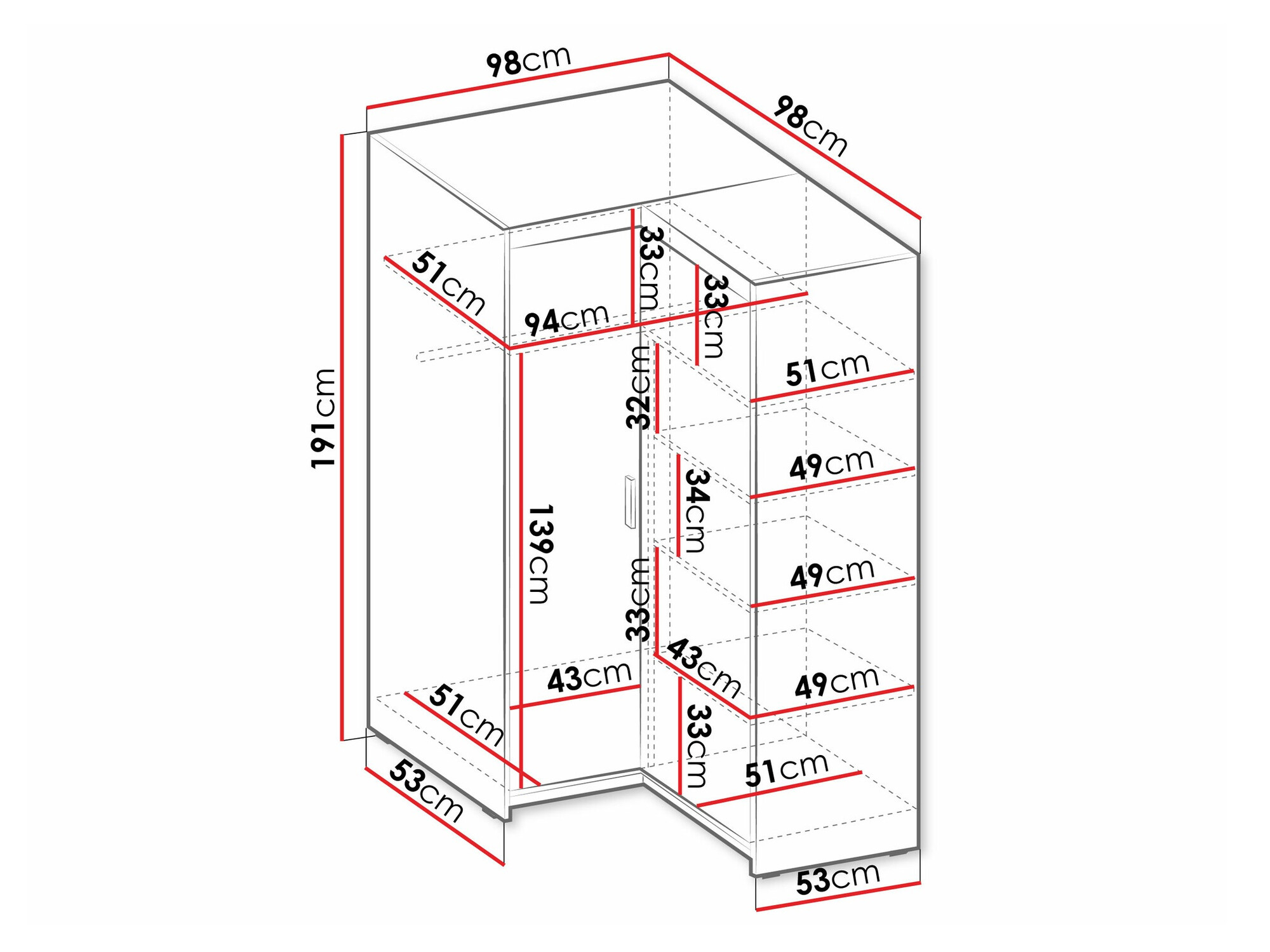 Kotna omara Novduni 116 (Bela)