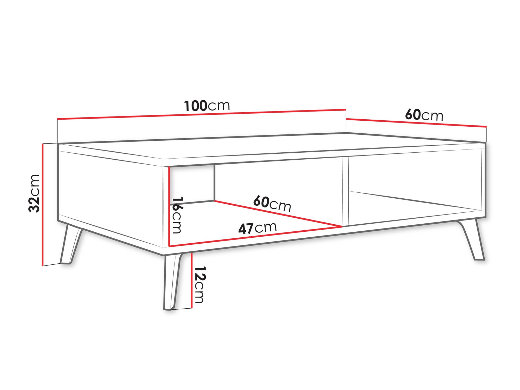 Klubska mizica Comfivo Capella (Kašmir)