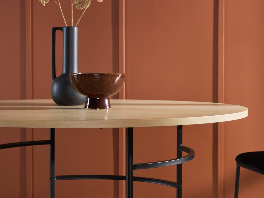 Miza Dallas 4695 (Črna + Svetlo rjava)