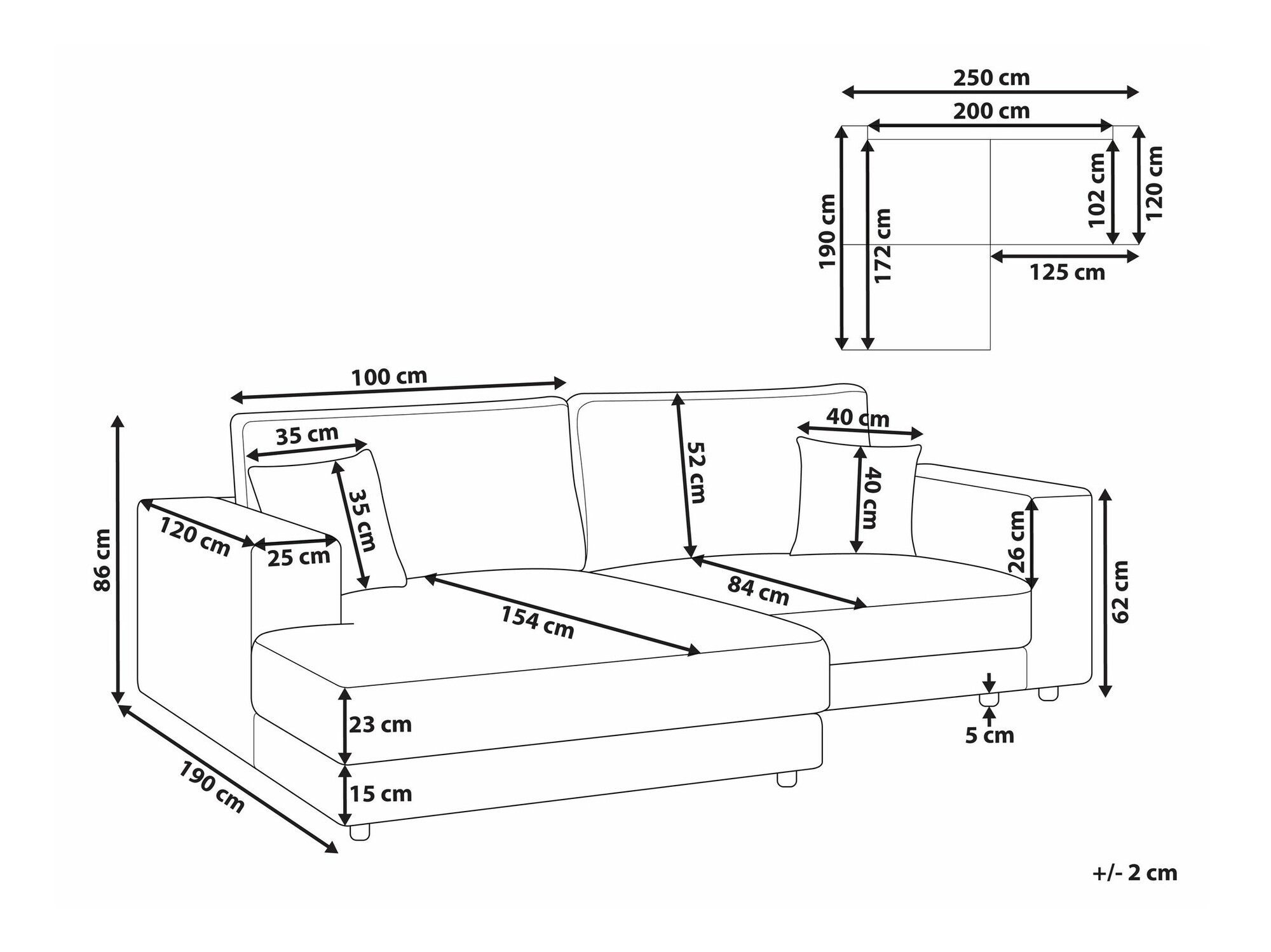 Kotna garnitura Berwyn 2486 (Bež)
