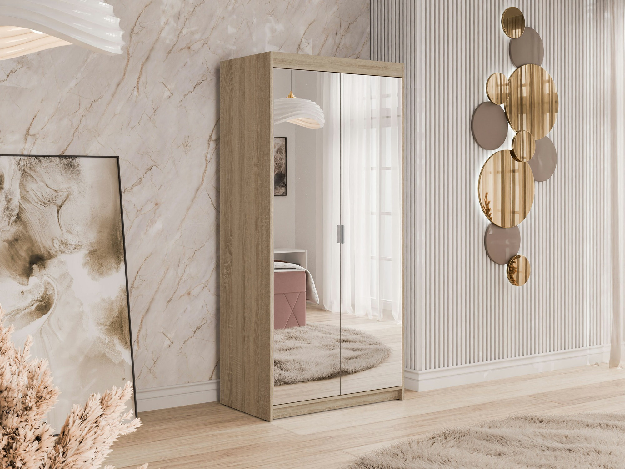 Garderobna omara Novduni 114 (Sonoma hrast)