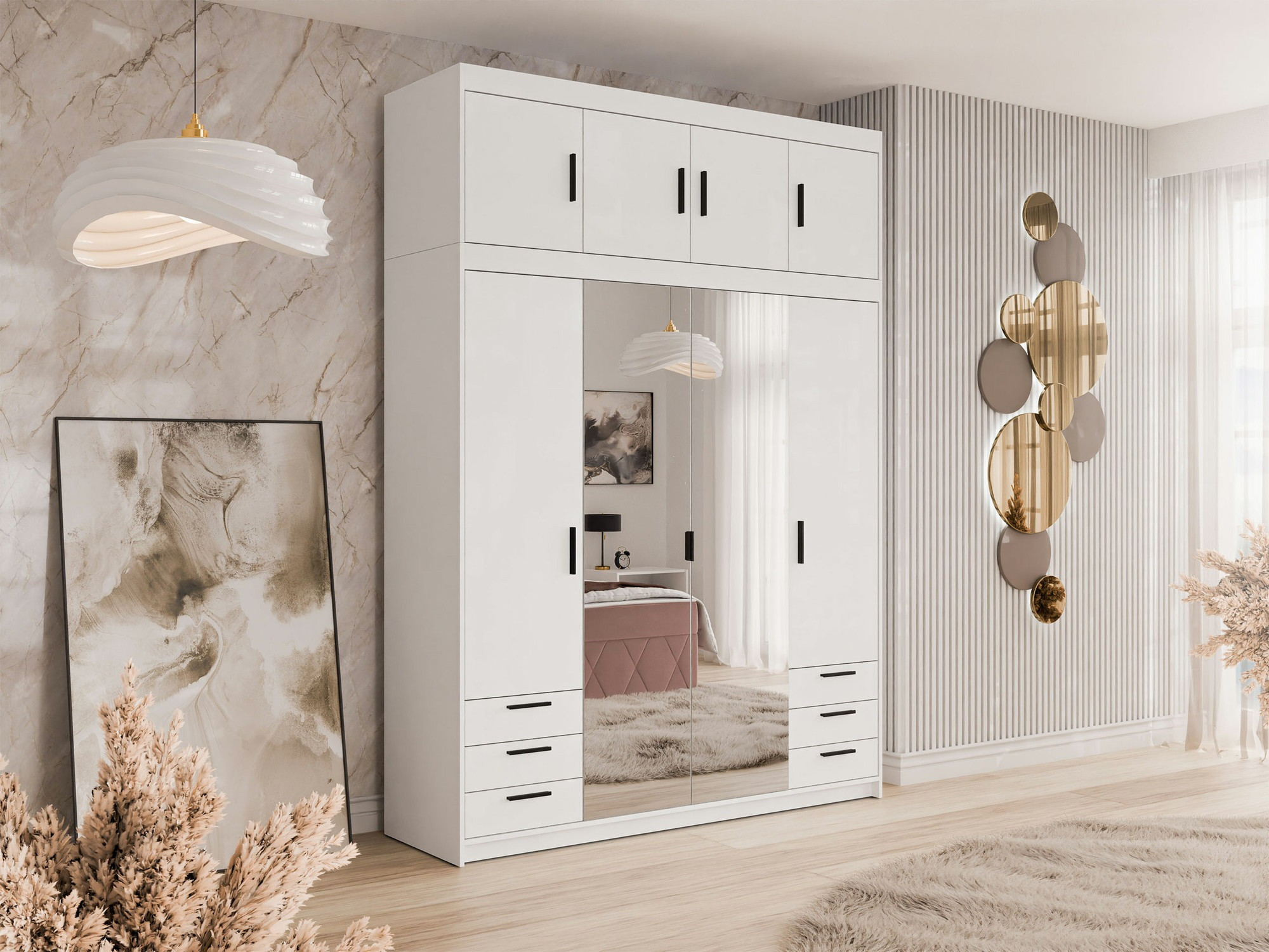 Garderobna omara Novduni 120 (Bela)