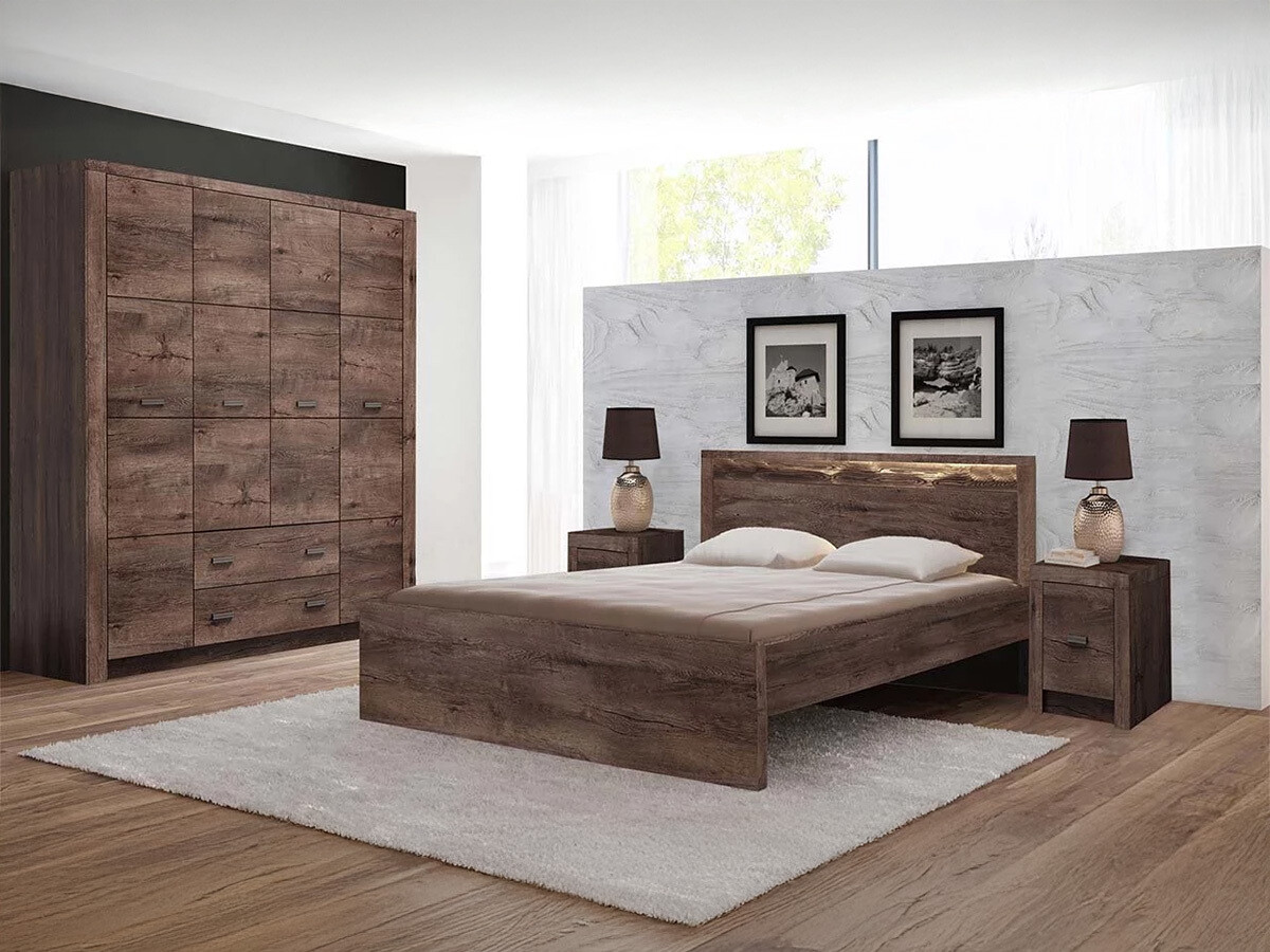 Garderobna omara Serfeno 116 (Temni jasen)