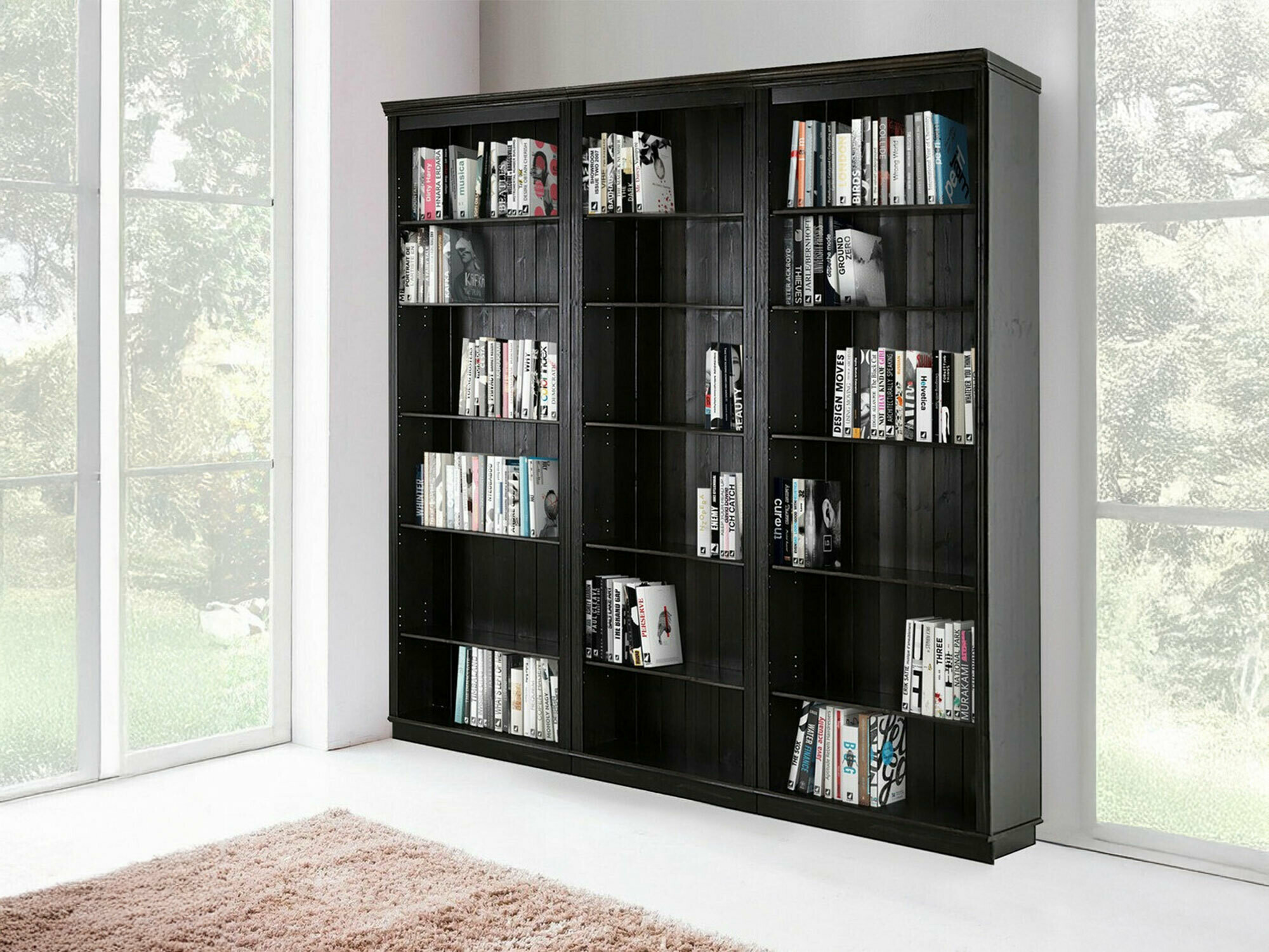 Komplet polic Saltoro 110 (Temno rjava)