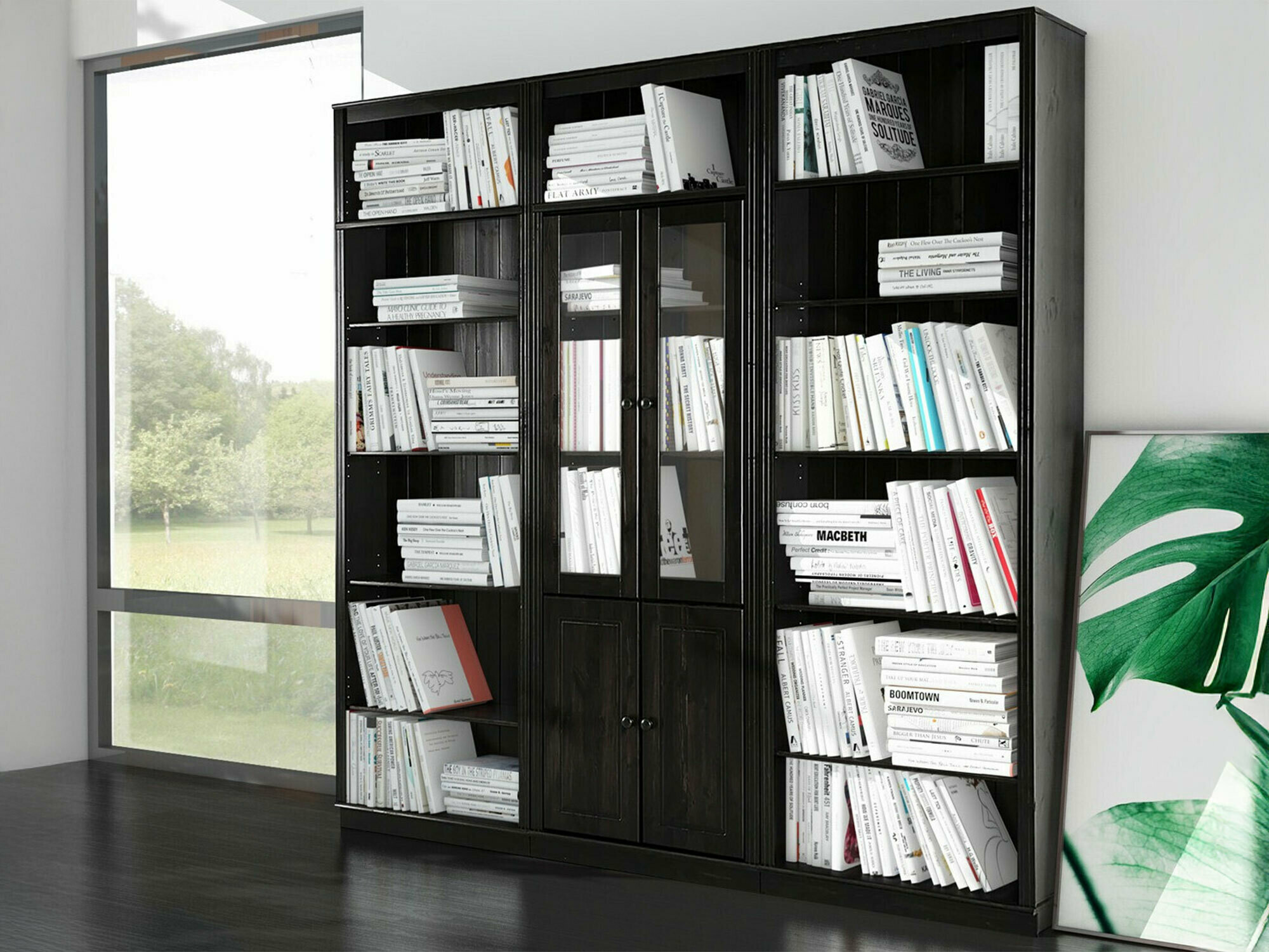 Komplet polic Saltoro 113 (Temno rjava)