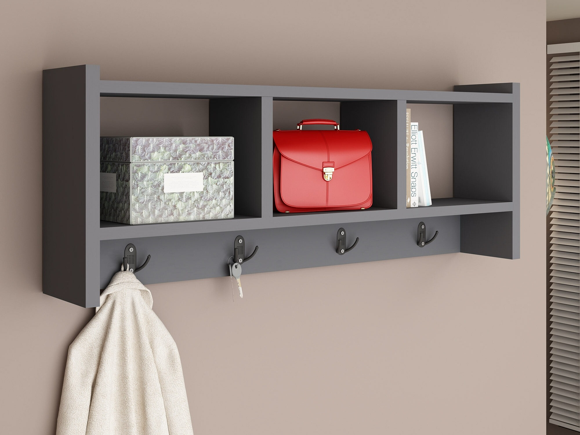 Obešalnik Asheboro 163 (Antracit)