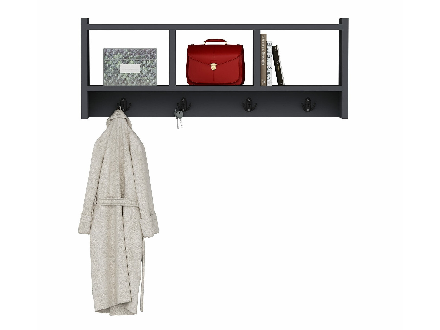 Obešalnik Asheboro 163 (Antracit)