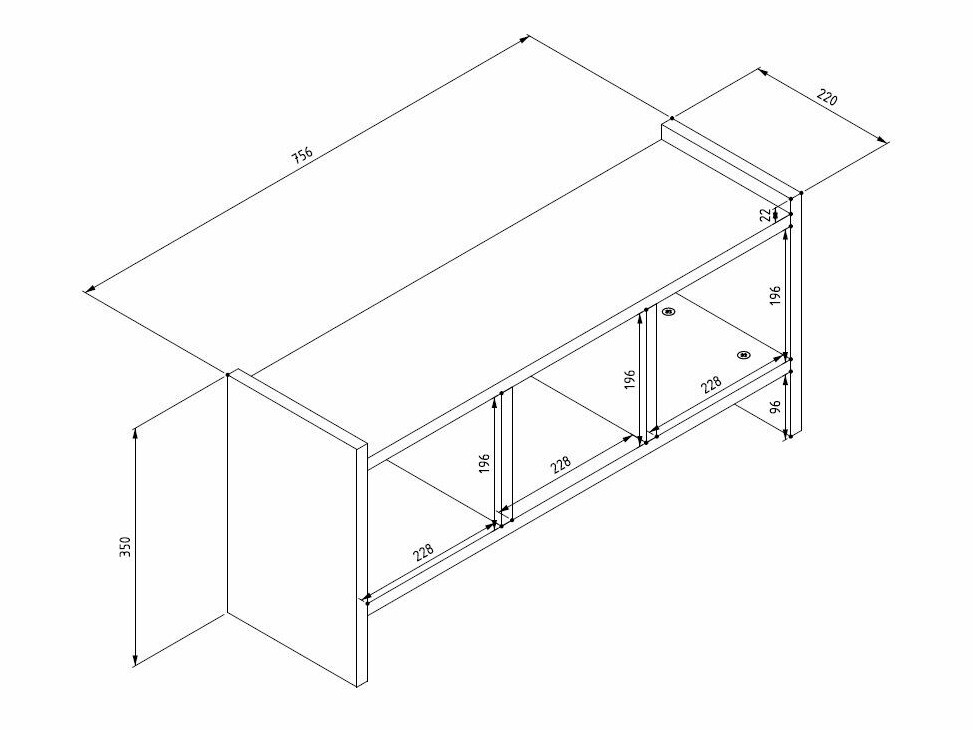 Obešalnik Asheboro 163 (Antracit)