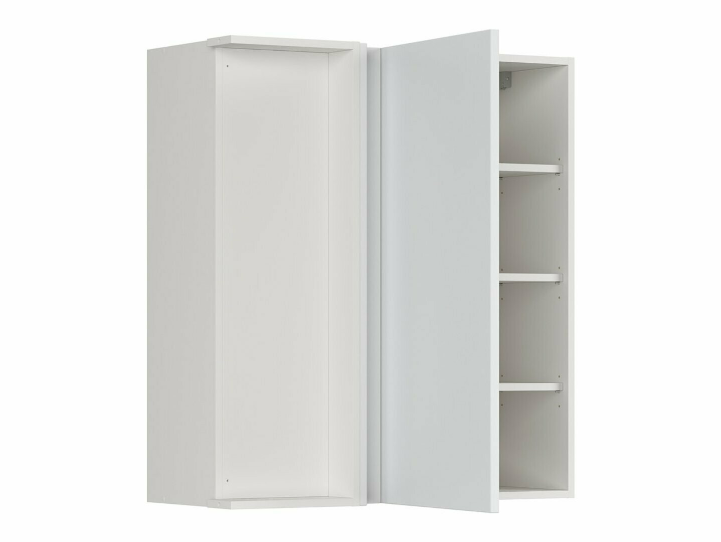 Modularna kotna stenska omarica Top White 158