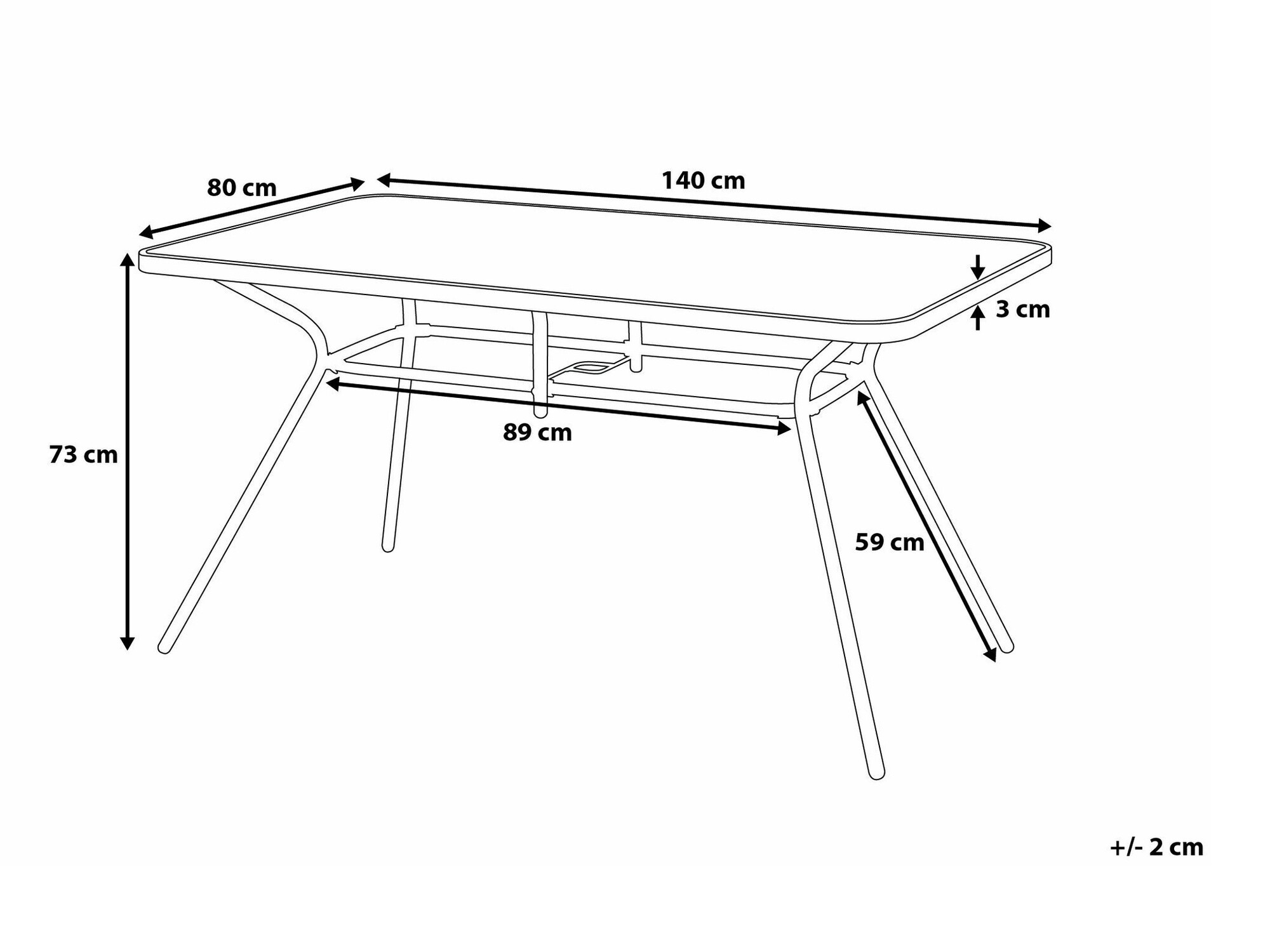 Komplet mize in stolov Berwyn 2499