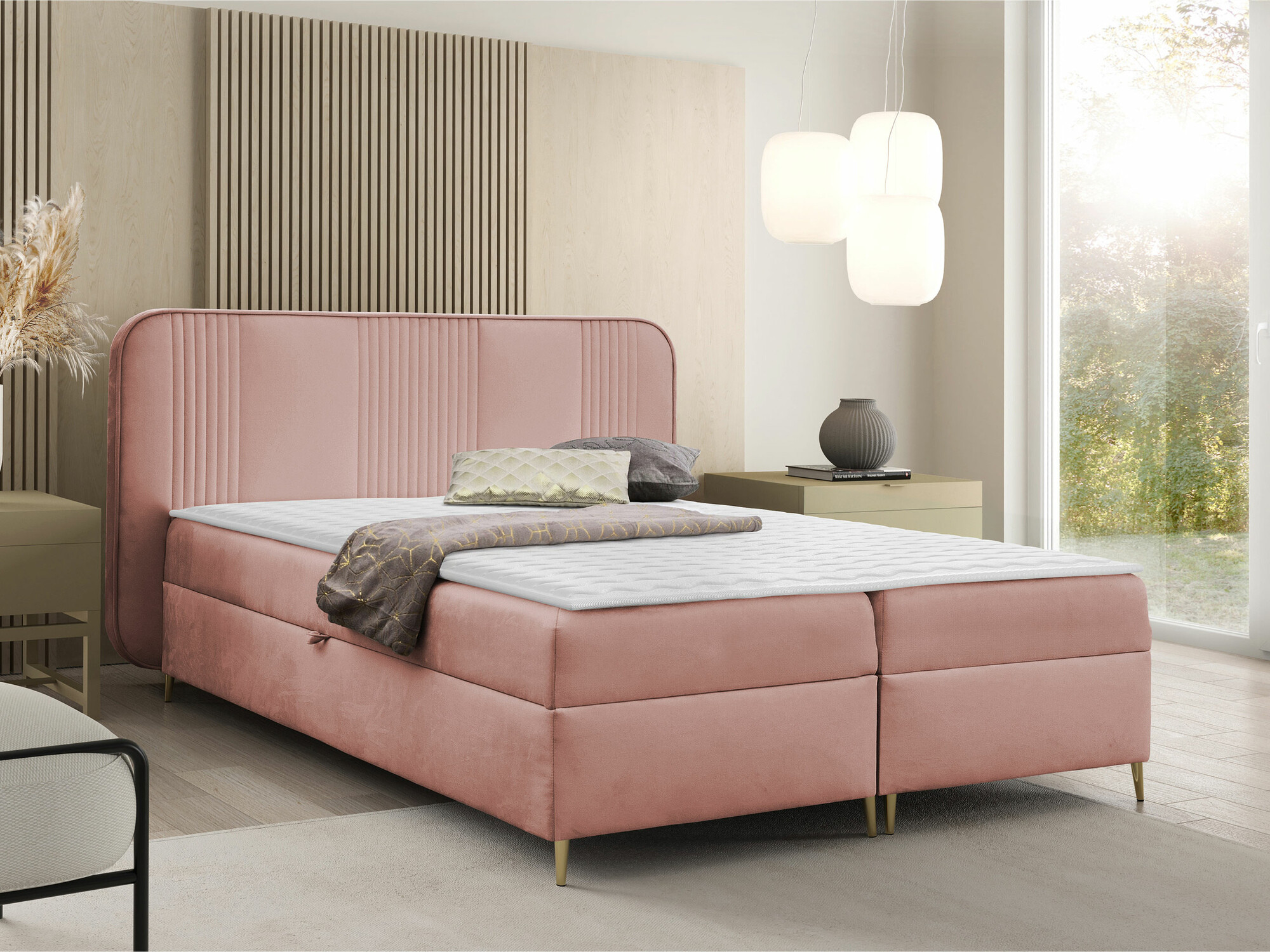 Boxspring postelja Sonus (Magic Velvet 2257)