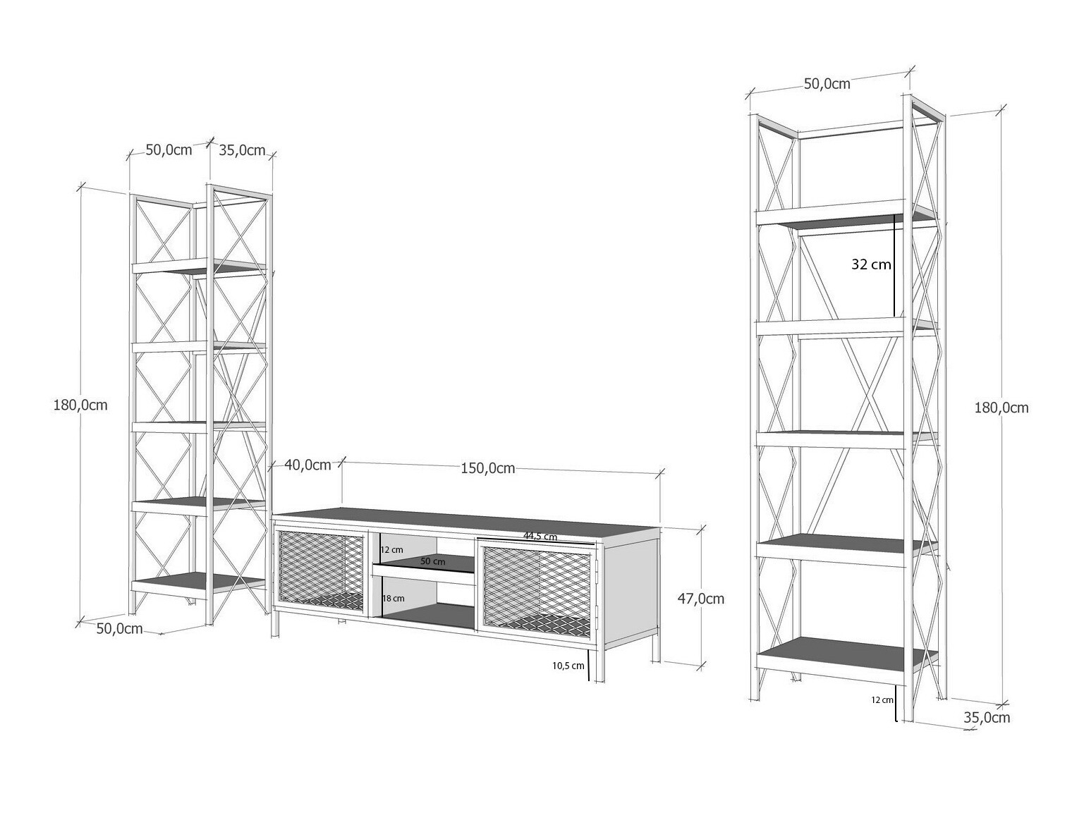 Komplet za dnevno sobo Asheboro 166
