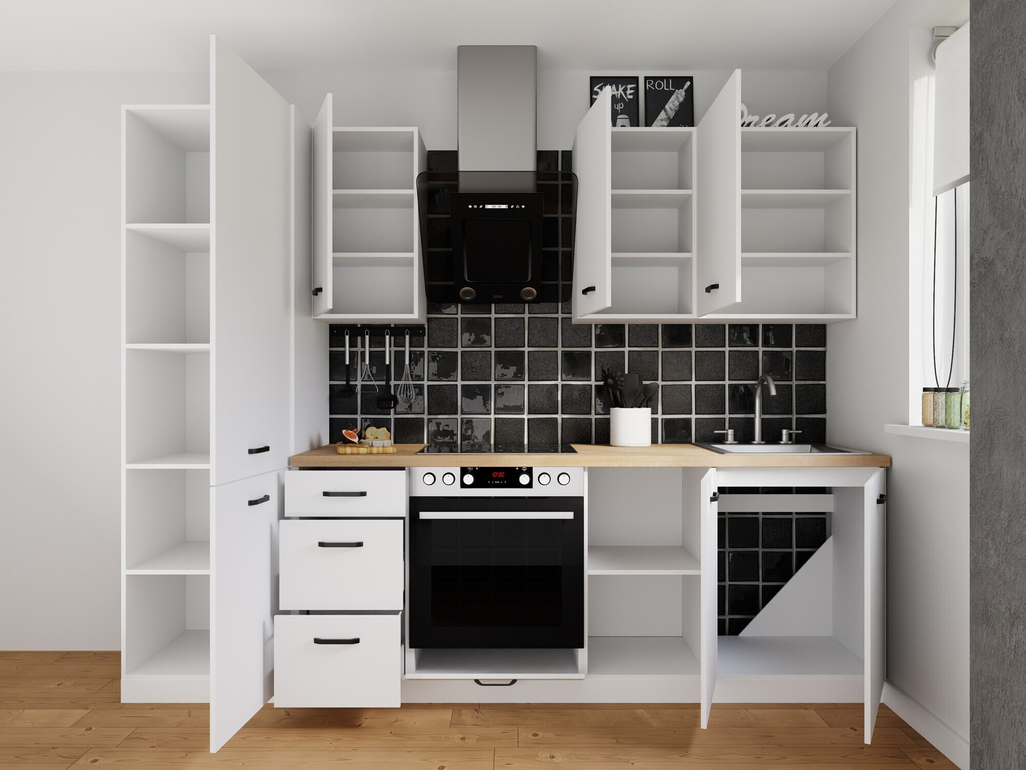 Modularni kuhinjski komplet Top White 167