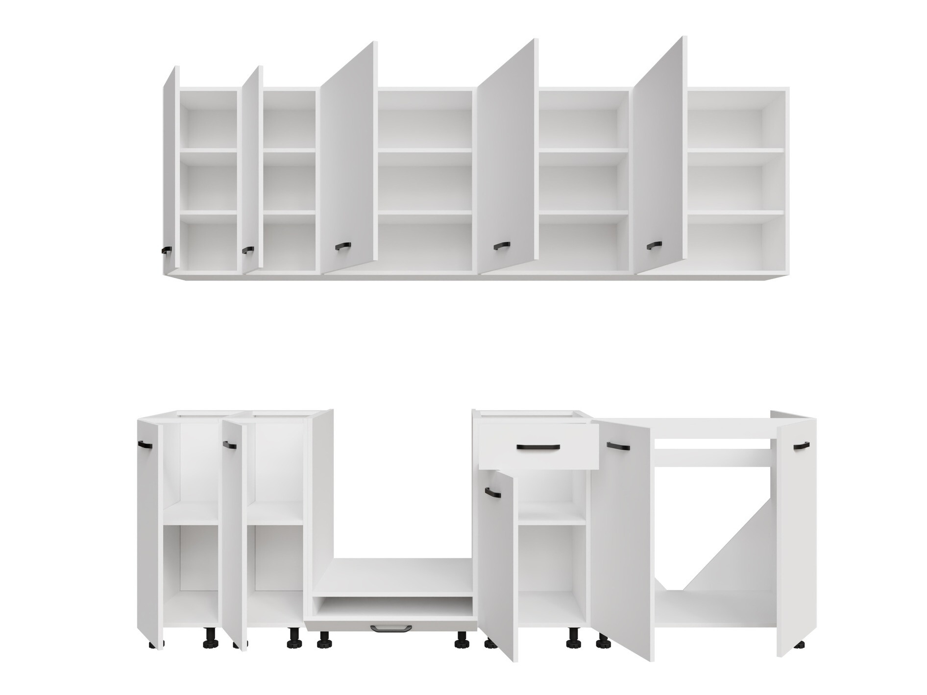 Modularni kuhinjski komplet Top White 169