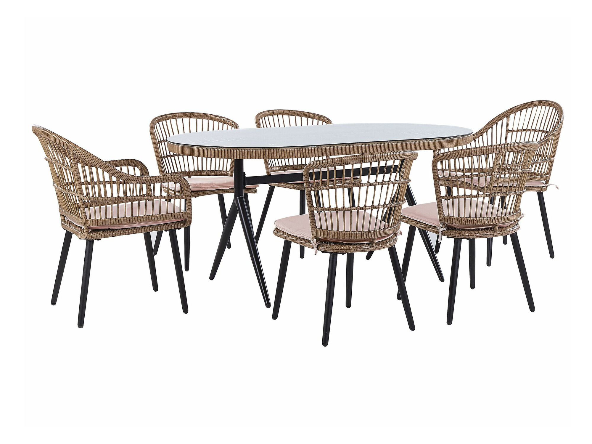 Komplet mize in stolov Berwyn 2515 (Roza)