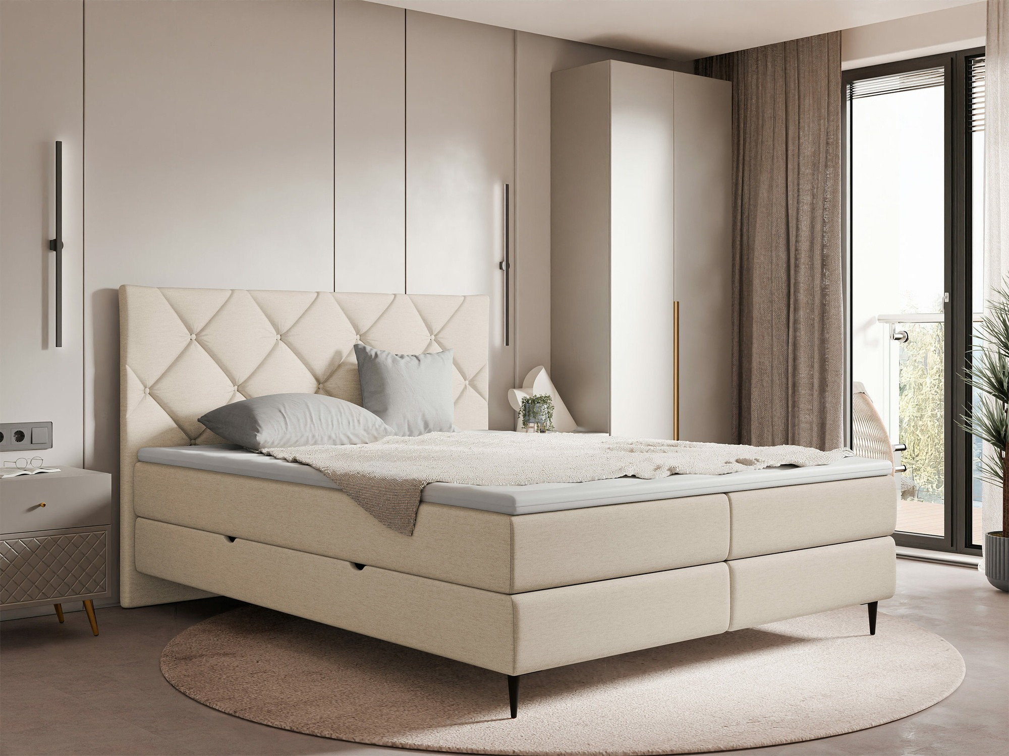 Boxspring postelja ComfiDream Myrel (Verita 03)