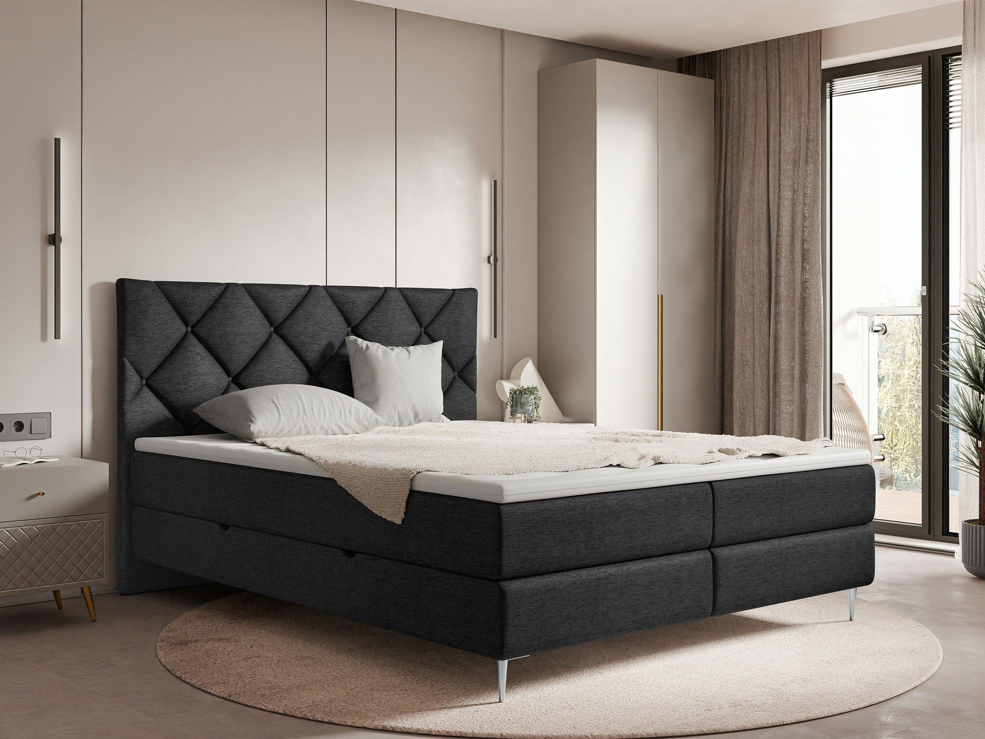 Boxspring postelja ComfiDream Myrel (Verita 98)