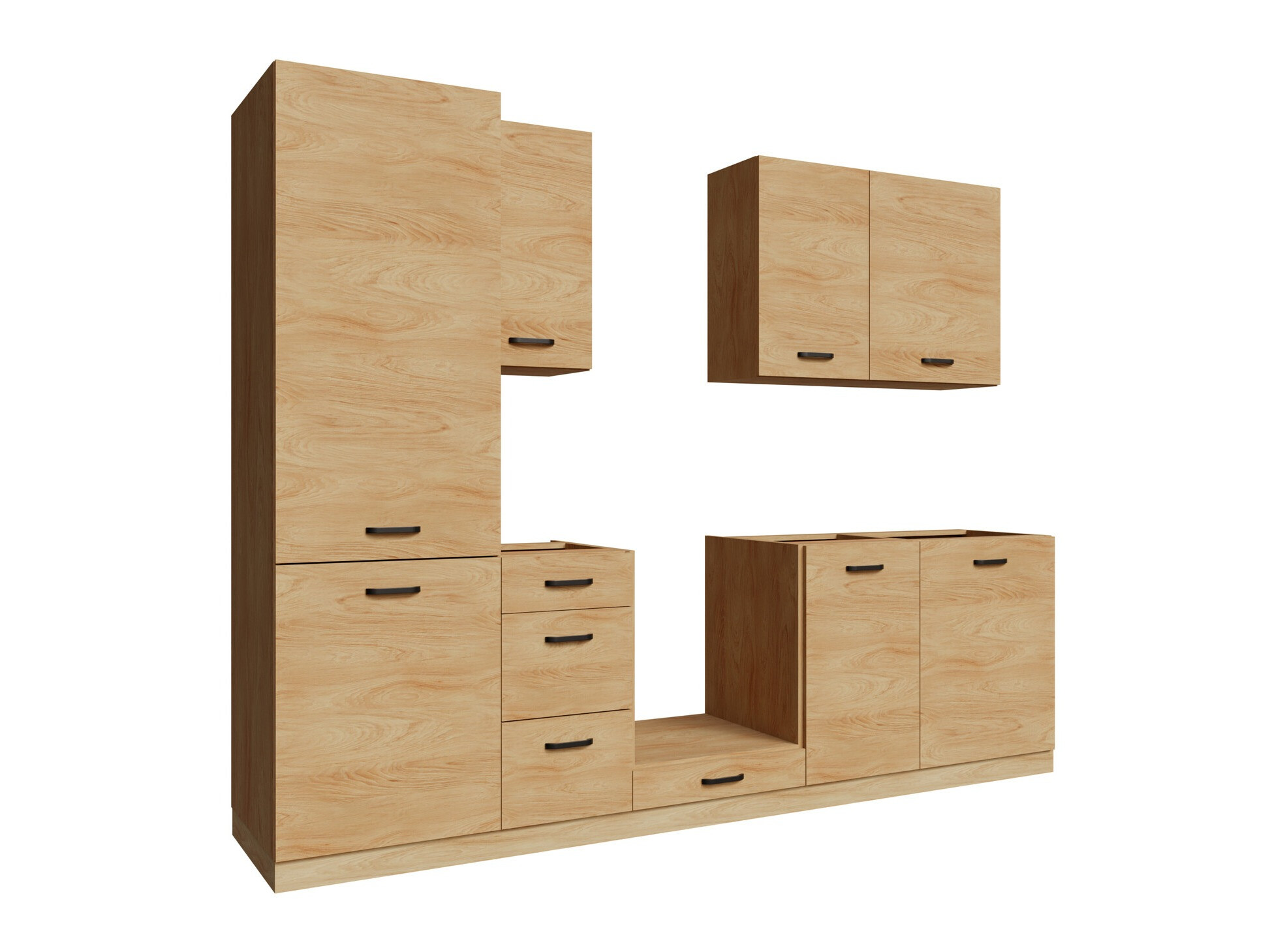 Modularni kuhinjski komplet Amper Oak 167