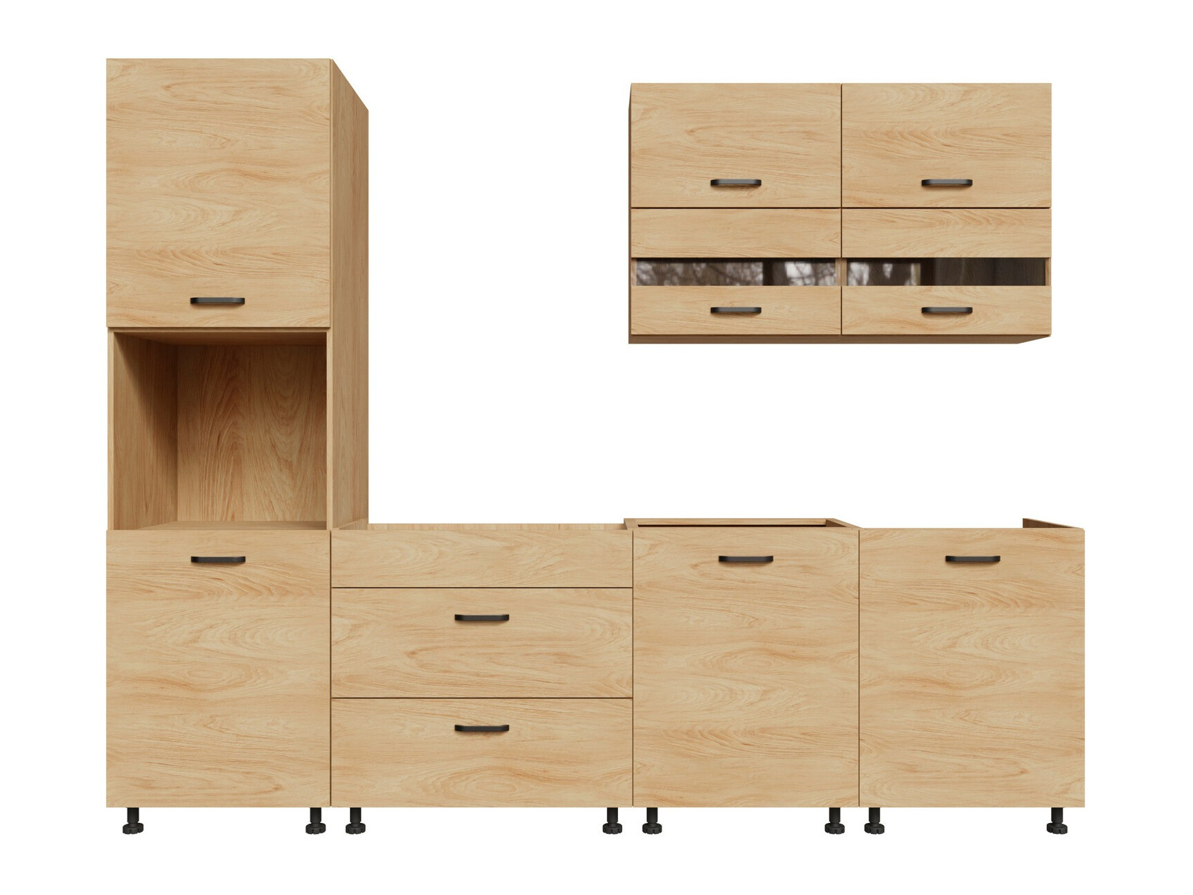 Modularni kuhinjski komplet Amper Oak 168