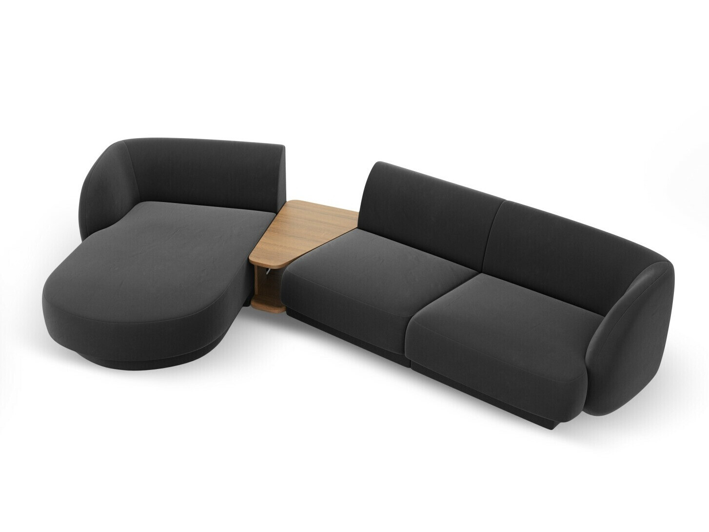 Modularna kotna sedežna garnitura Tivlomi 117 (Bluvel 14)