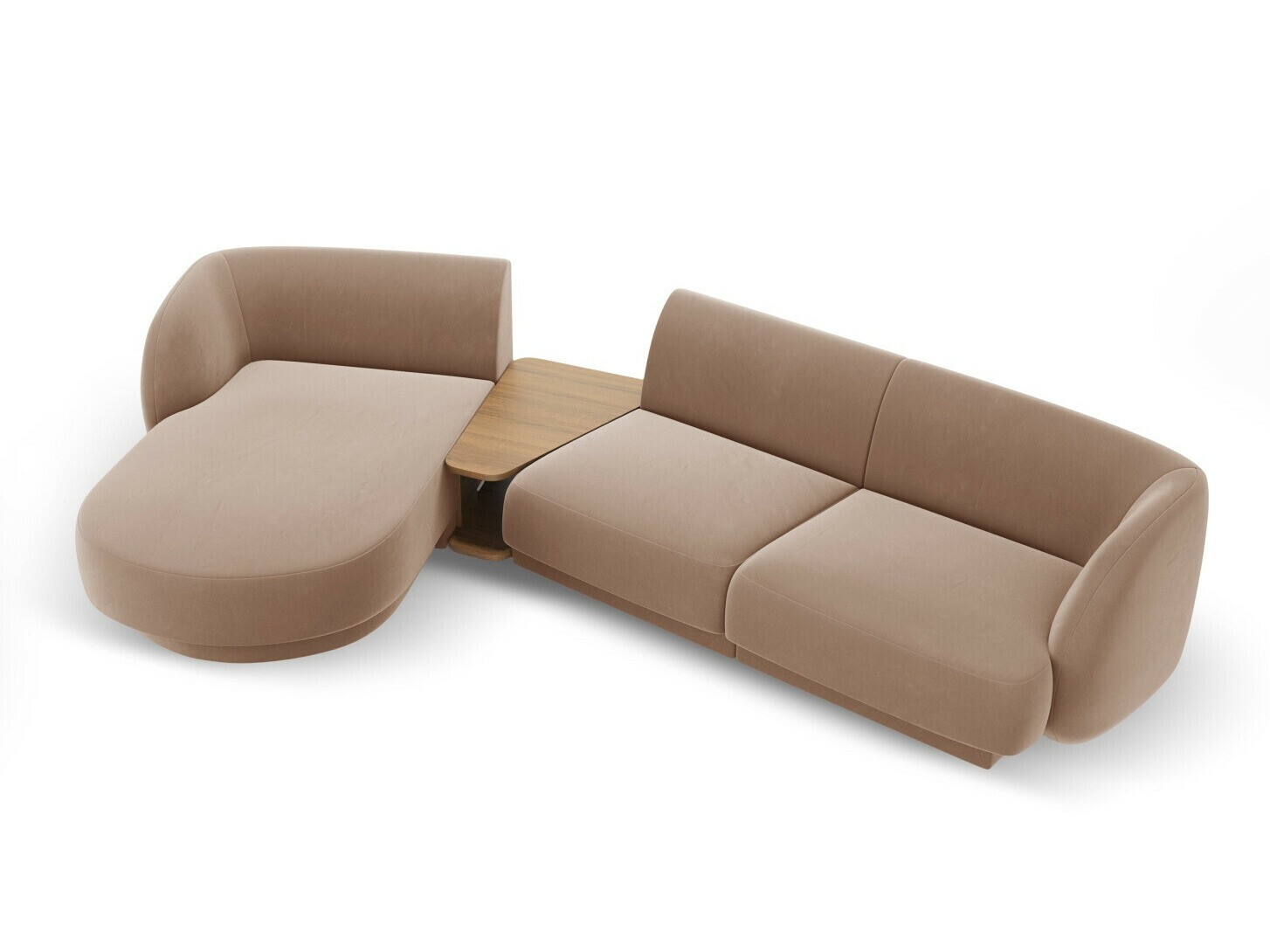 Modularna kotna sedežna garnitura Tivlomi 117 (Bluvel 40)