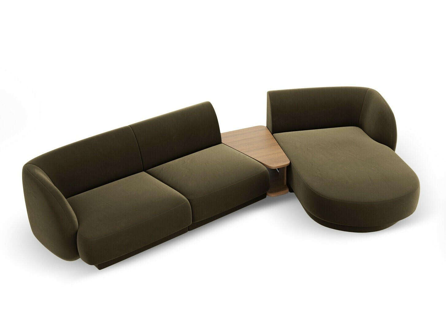 Modularna kotna sedežna garnitura Tivlomi 117 (Bluvel 77)