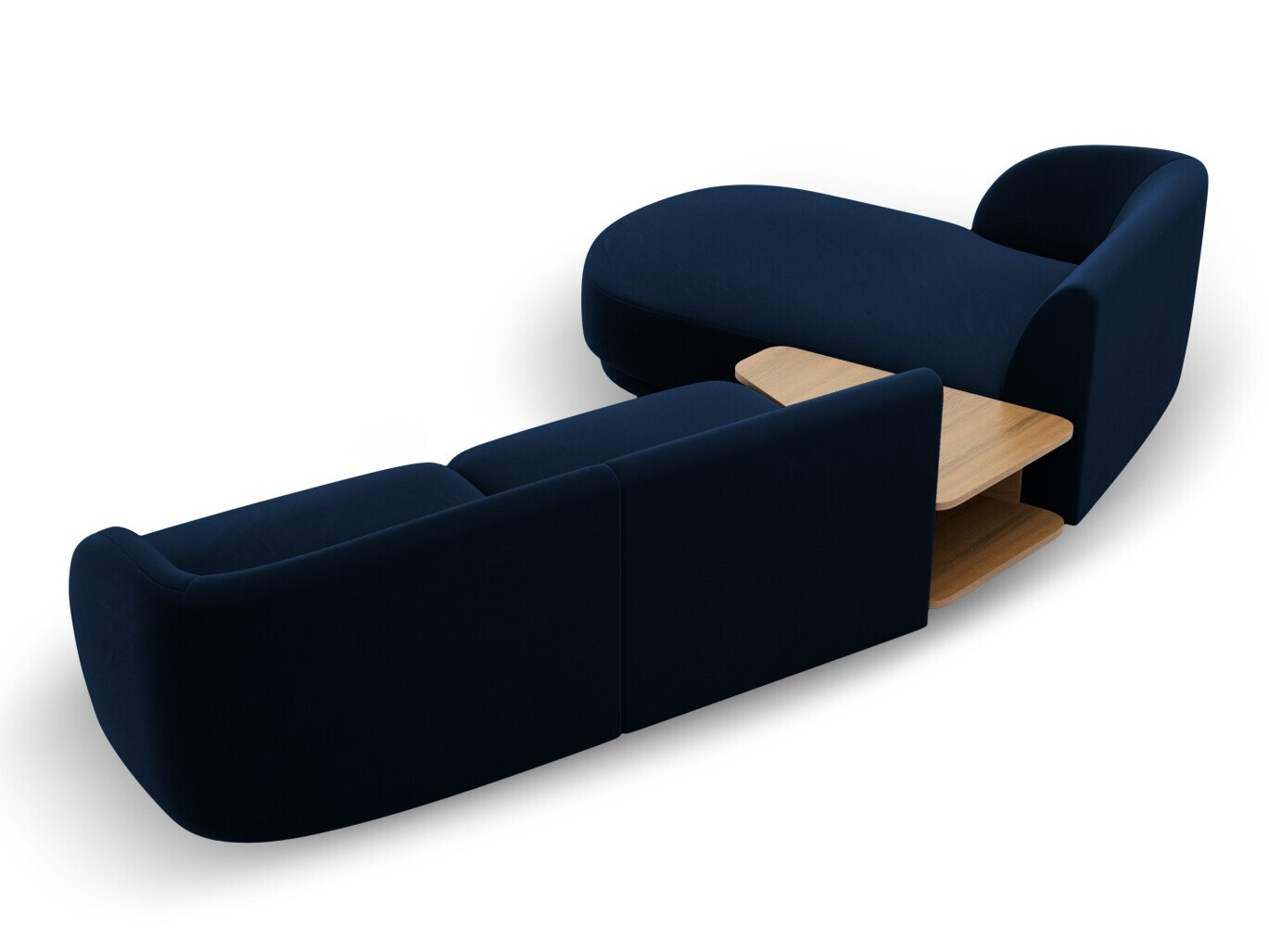 Modularna kotna sedežna garnitura Tivlomi 117 (Bluvel 86)