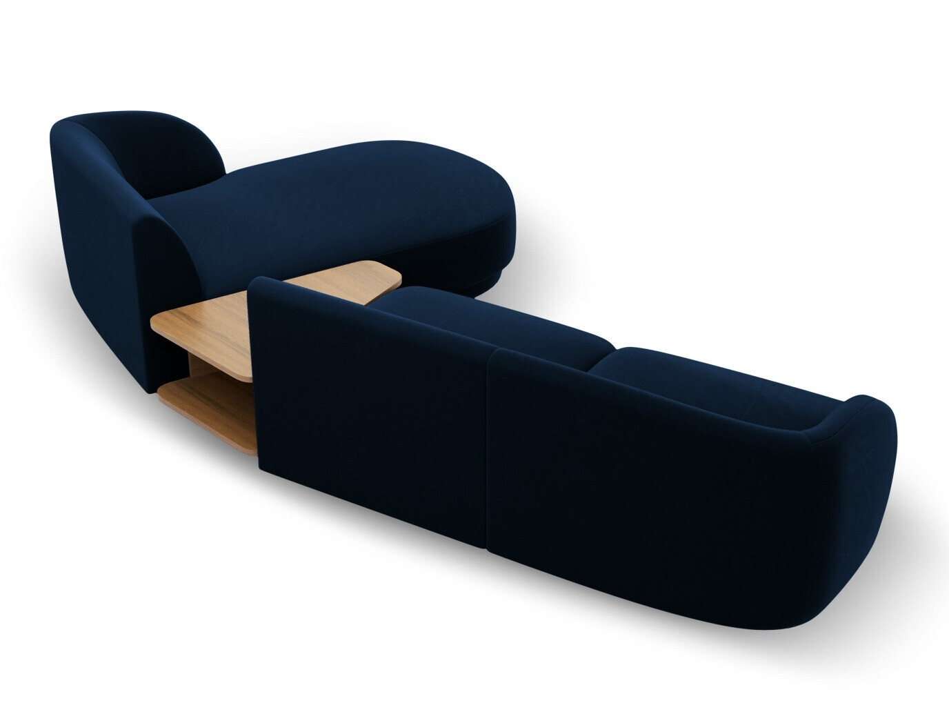 Modularna kotna sedežna garnitura Tivlomi 117 (Bluvel 86)