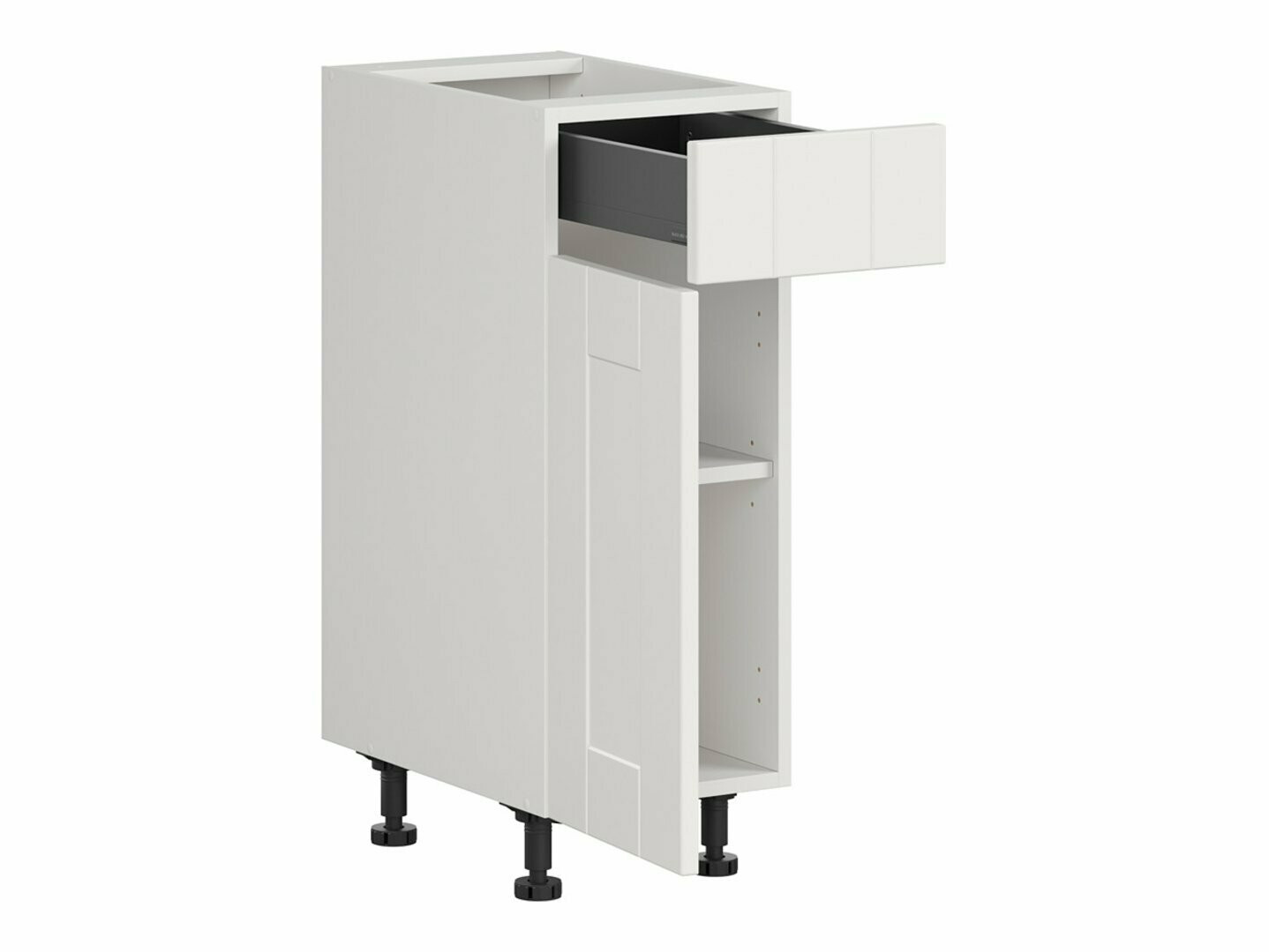 Modularna omarica s predalom in vrati Eva White 102