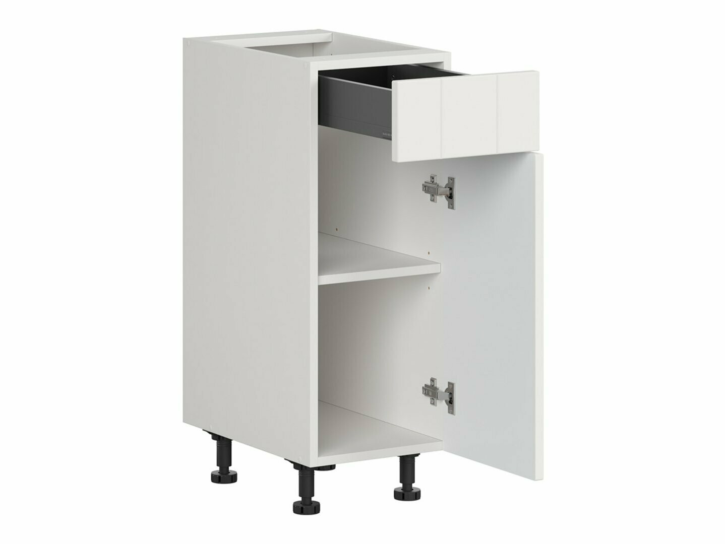 Modularna omarica s predalom in vrati Eva White 102