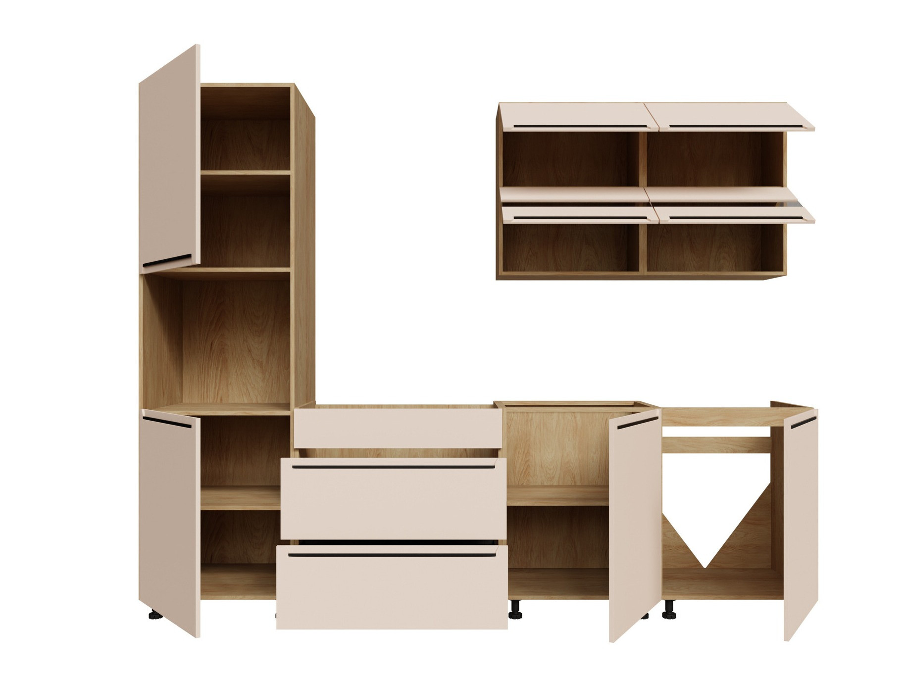 Modularni kuhinjski komplet Riso Beige 171