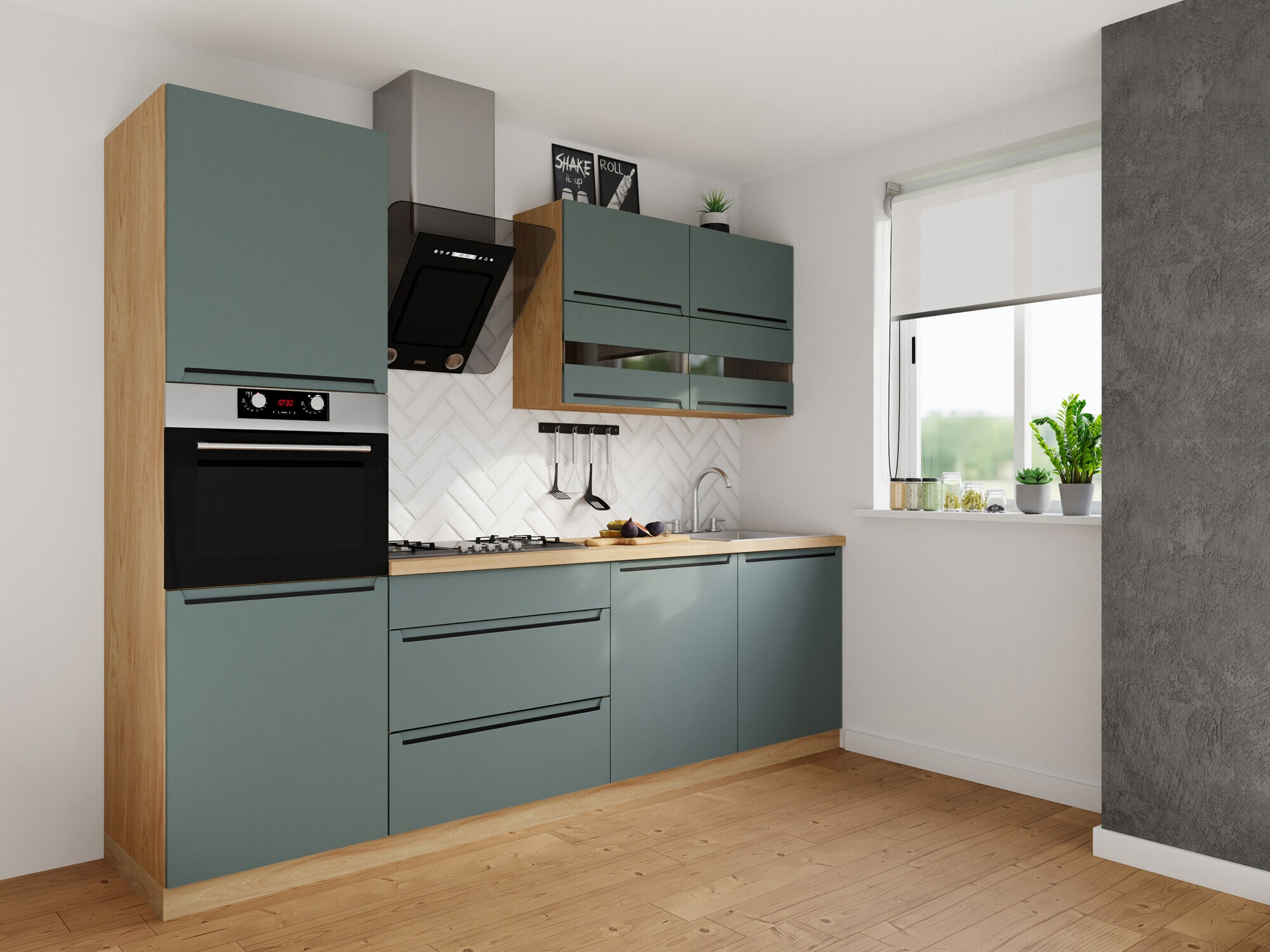 Modularni kuhinjski komplet Riso Green 170