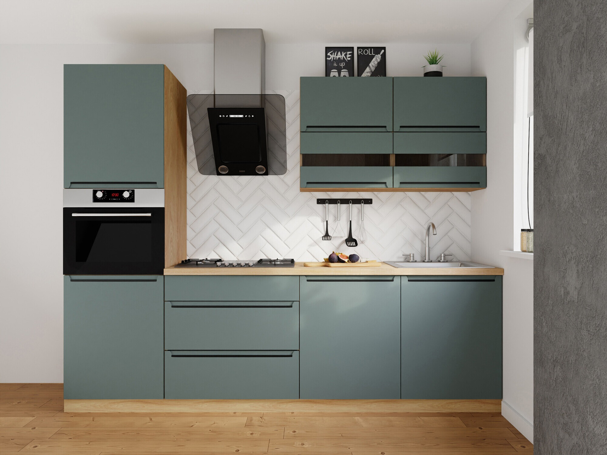 Modularni kuhinjski komplet Riso Green 170