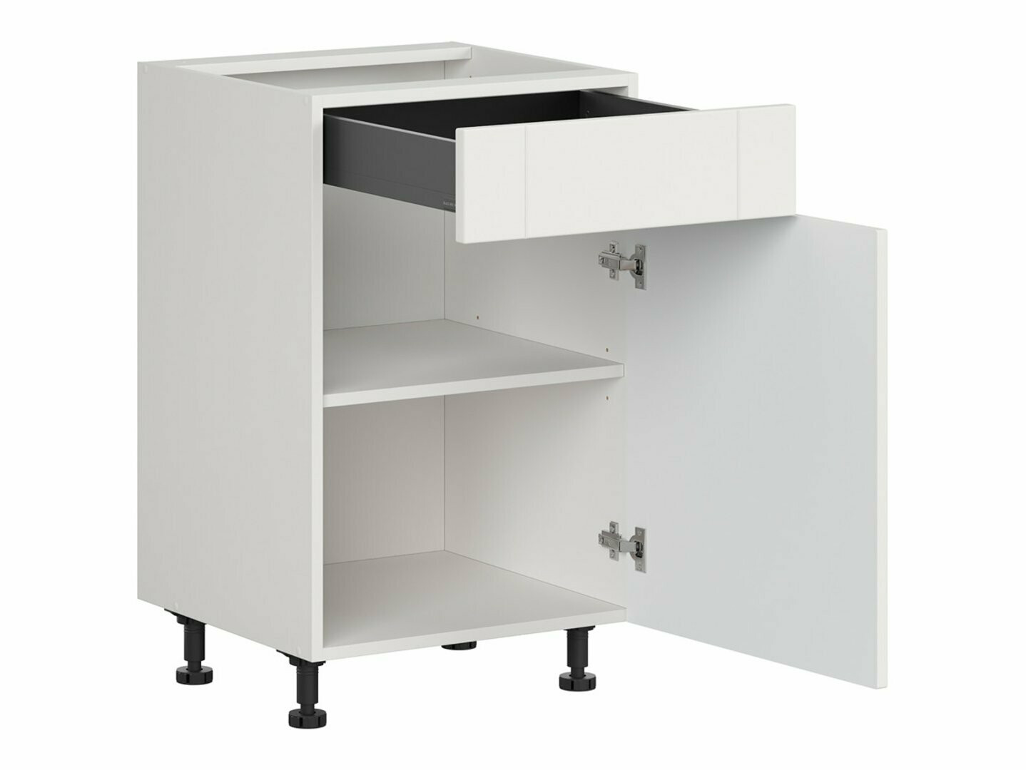 Modularna omarica s predalom in vrati Eva White 104
