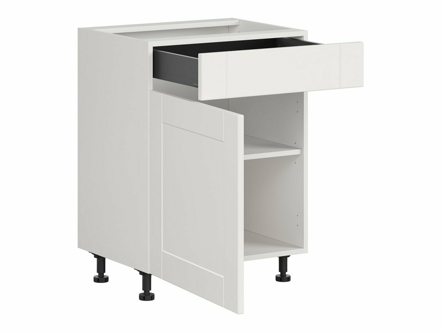 Modularna omarica s predalom in vrati Eva White 105