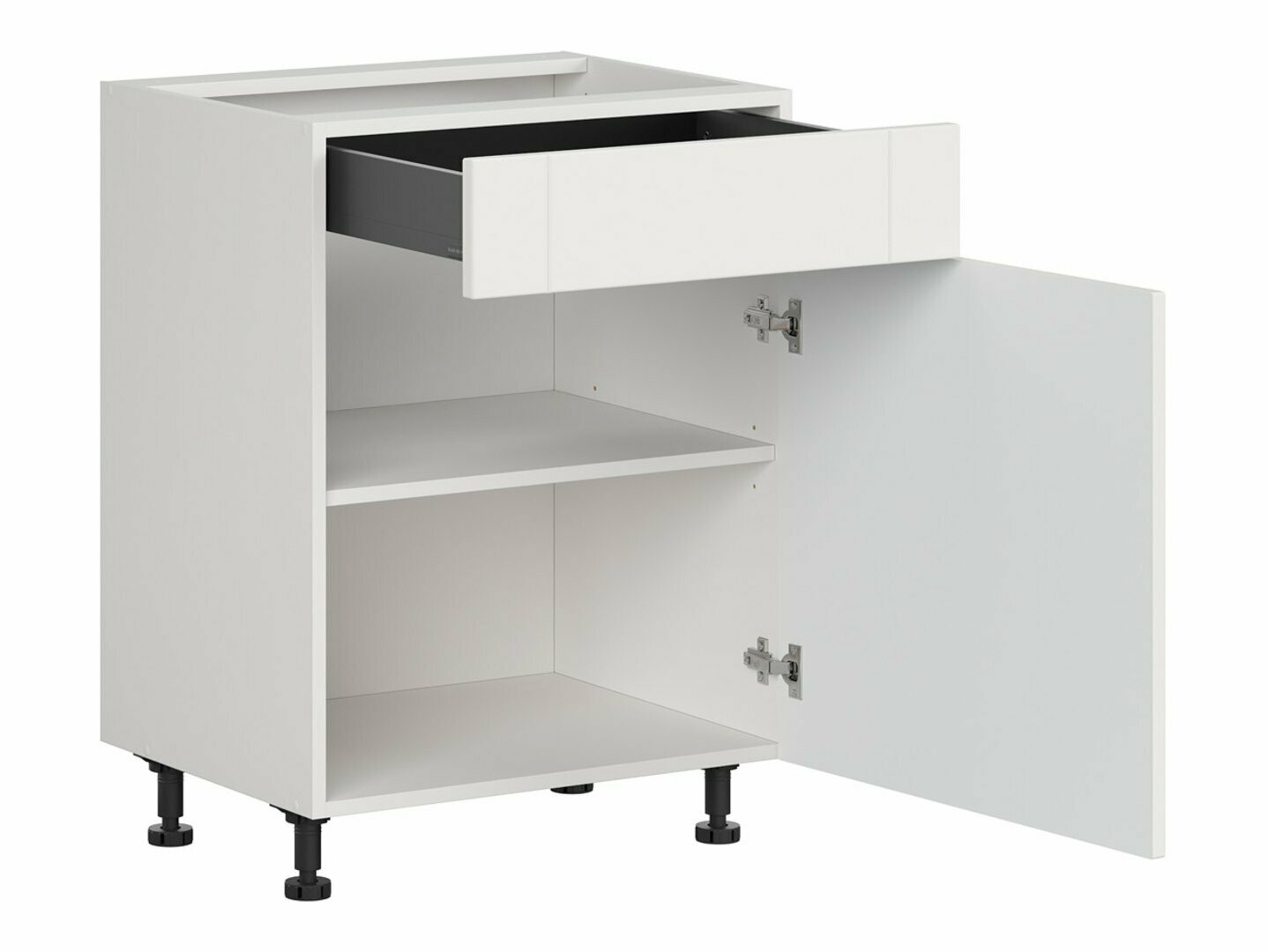 Modularna omarica s predalom in vrati Eva White 105