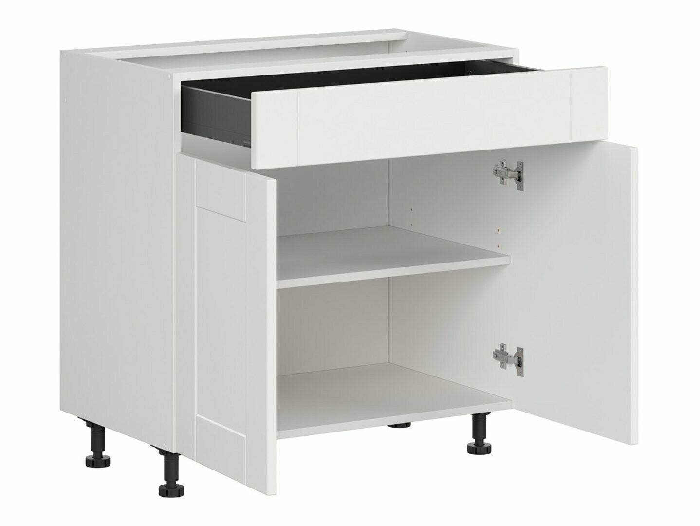 Modularna omarica s predalom in vrati Eva White 106