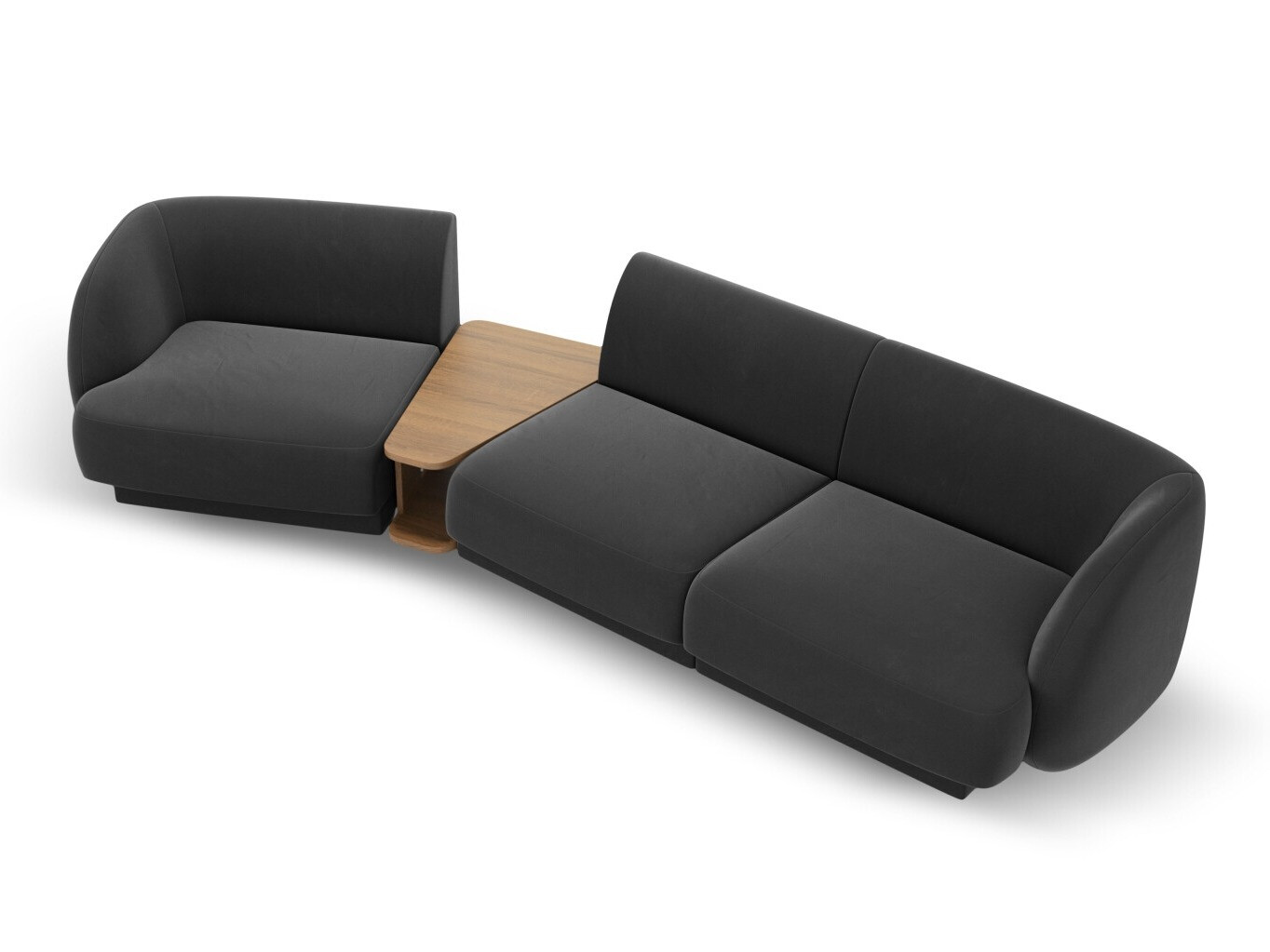 Modularna kotna sedežna garnitura Tivlomi 118 (Bluvel 14)